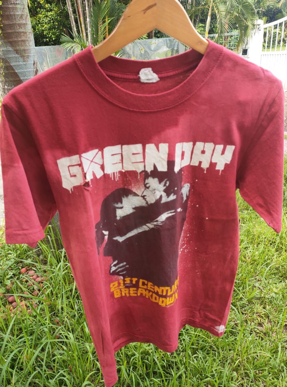 Anvil Thrashed Distressed Green Day Band T Size US S / EU 44-46 / 1 - 3 Thumbnail