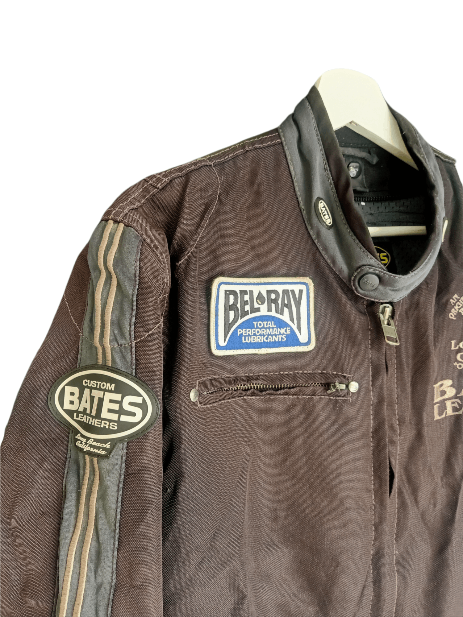 Indian Motorcycle Custom Bates Leather Bel Ray Patches Rider Jacket Size US L / EU 52-54 / 3 - 4 Thumbnail