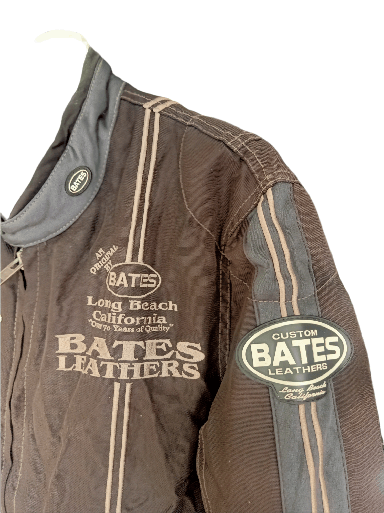 Indian Motorcycle Custom Bates Leather Bel Ray Patches Rider Jacket Size US L / EU 52-54 / 3 - 2 Thumbnail