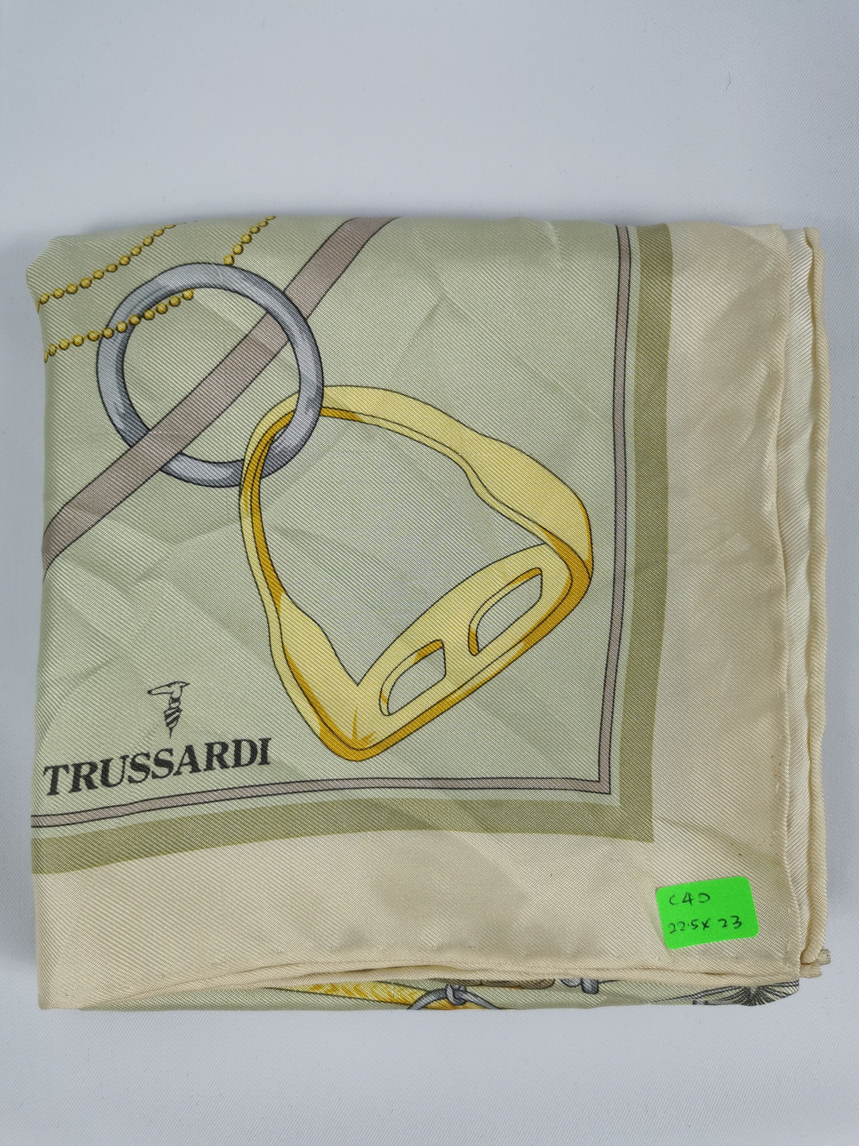 Trussardi Silk Trussardi handkerchief bandana neckerchief Size ONE SIZE - 4 Thumbnail