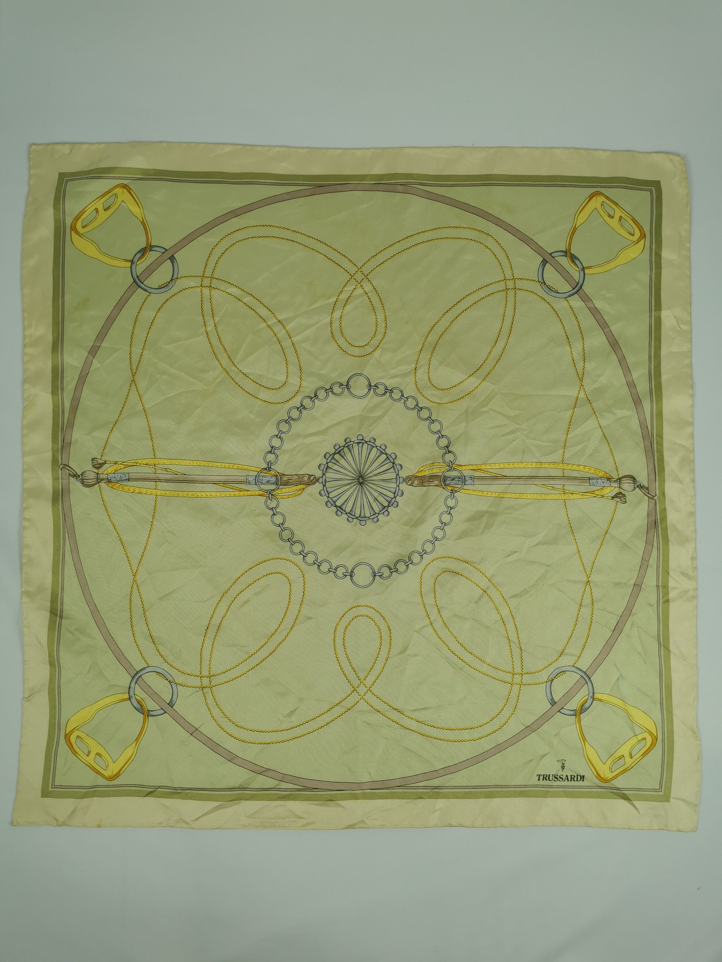 Trussardi Silk Trussardi handkerchief bandana neckerchief Size ONE SIZE - 2 Thumbnail