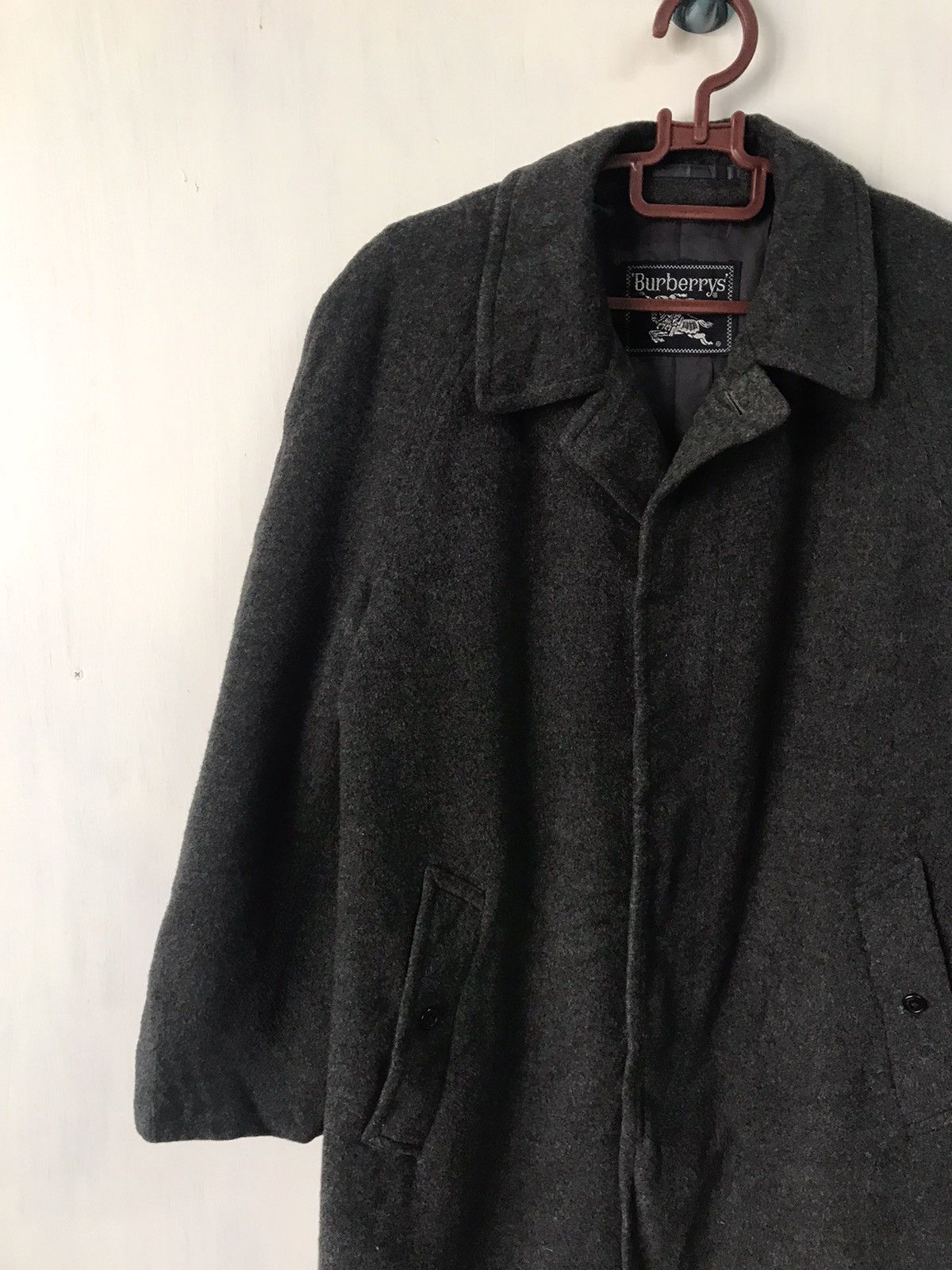 Burberry Burberrys Wool & Cashmere Mid Coat Jacket Size US L / EU 52-54 / 3 - 3 Thumbnail