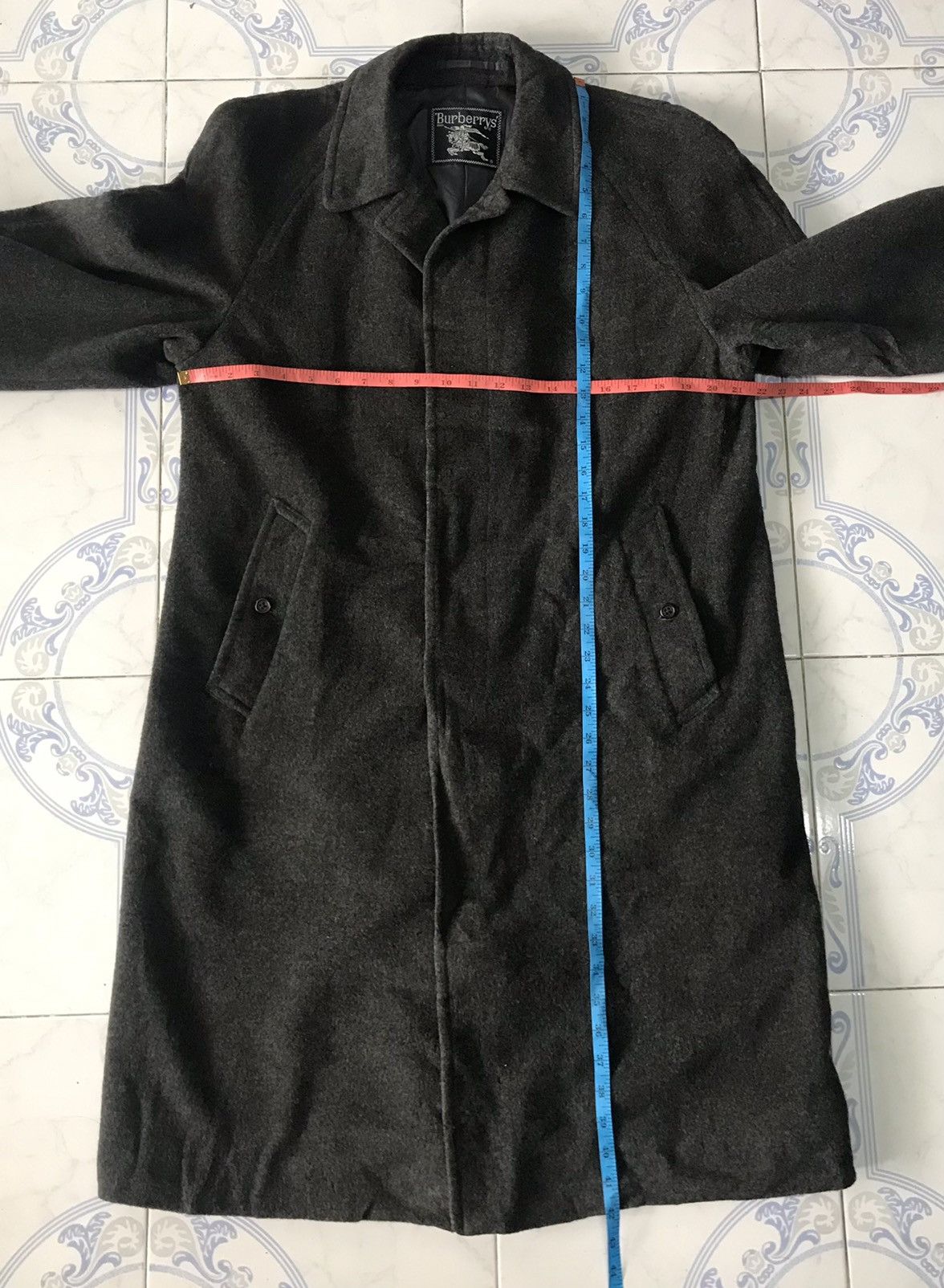 Burberry Burberrys Wool & Cashmere Mid Coat Jacket Size US L / EU 52-54 / 3 - 14 Thumbnail