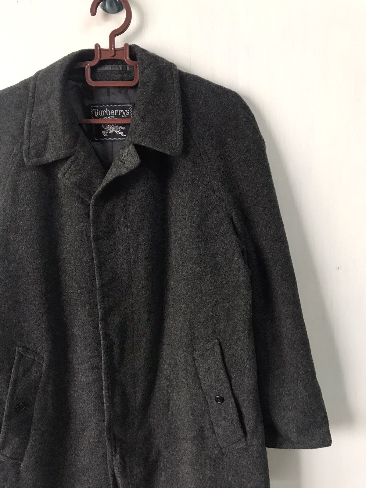 Burberry Burberrys Wool & Cashmere Mid Coat Jacket Size US L / EU 52-54 / 3 - 4 Thumbnail