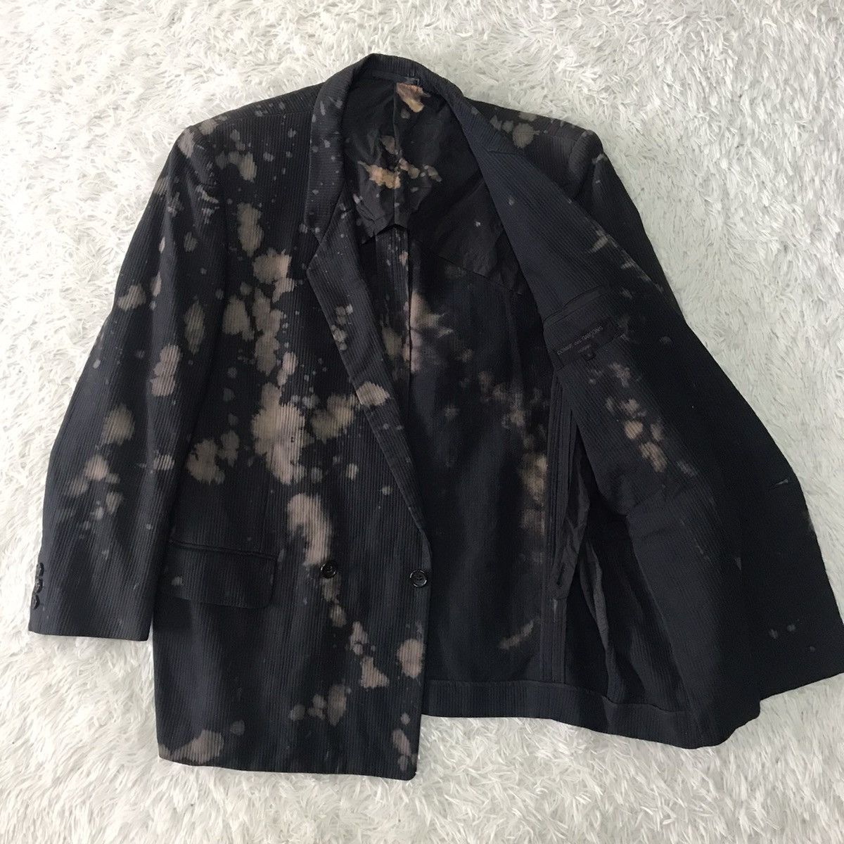 Comme des Garcons Bleach Splash Comme des Garcons Homme Jacket Coat Size US S / EU 44-46 / 1 - 15 Thumbnail