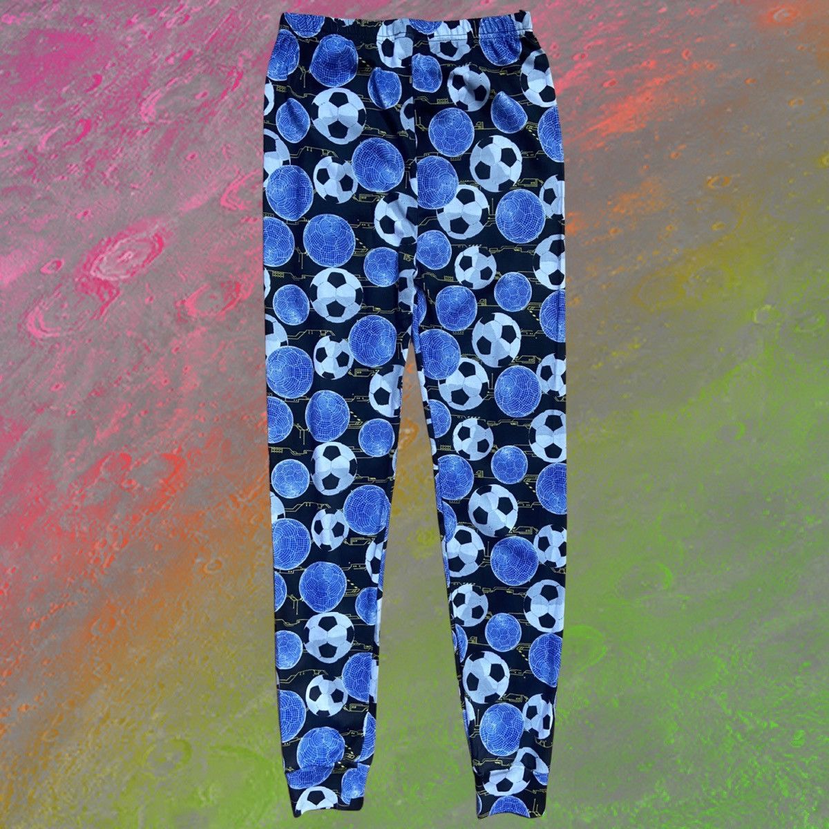 Vintage VINTAGE GEO SPORT FUTURISTIC LEGGINGS Size US 26 / EU 42 - 2 Thumbnail