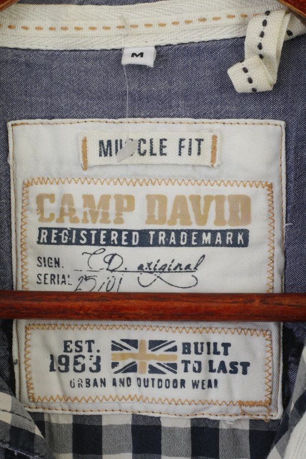 Camp David Camp David Men M Casual Shirt Navy Cotton 5704 Size US M / EU 48-50 / 2 - 6 Thumbnail