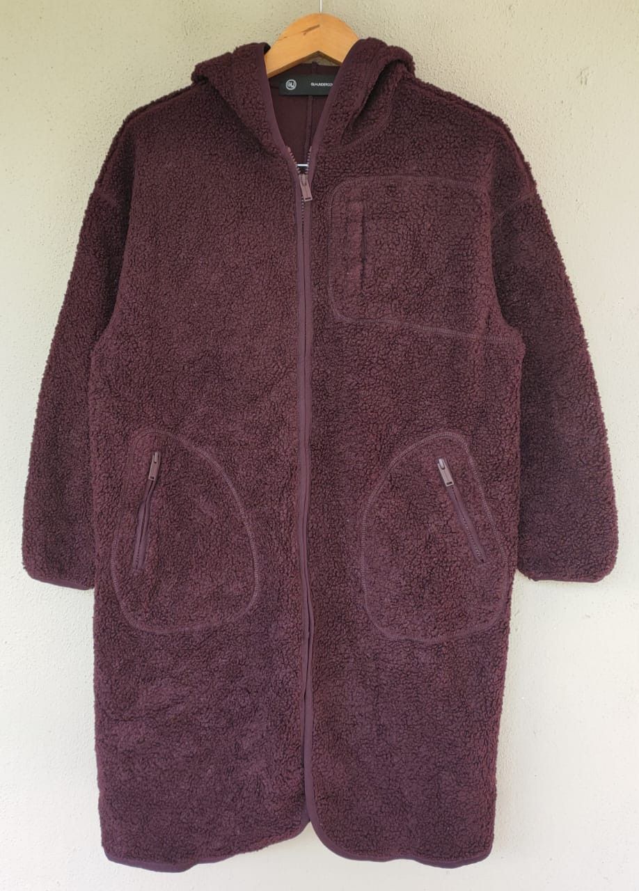 Image of Gu Undercover Fleece Jacket in Burgandy, Women's (Size Small)