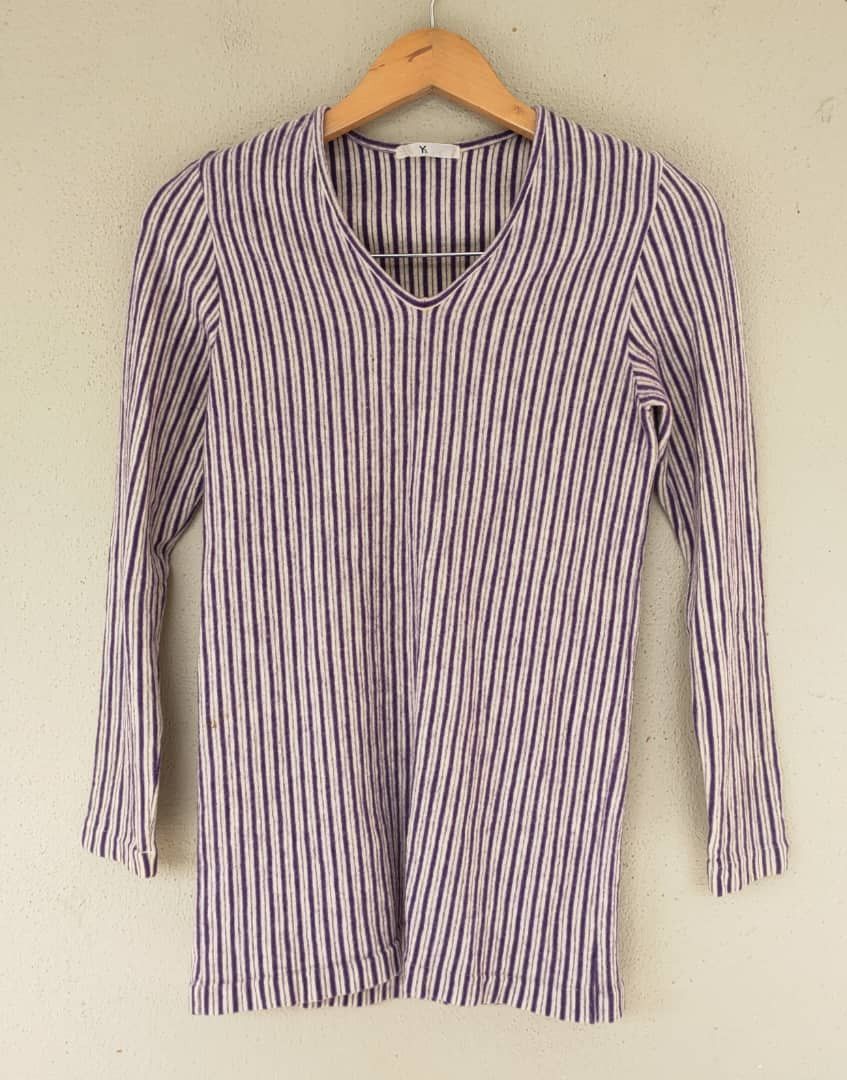 Yohji Yamamoto Y's Stripes Wool T Size XXS / US 00 / IT 34 - 1 Thumbnail