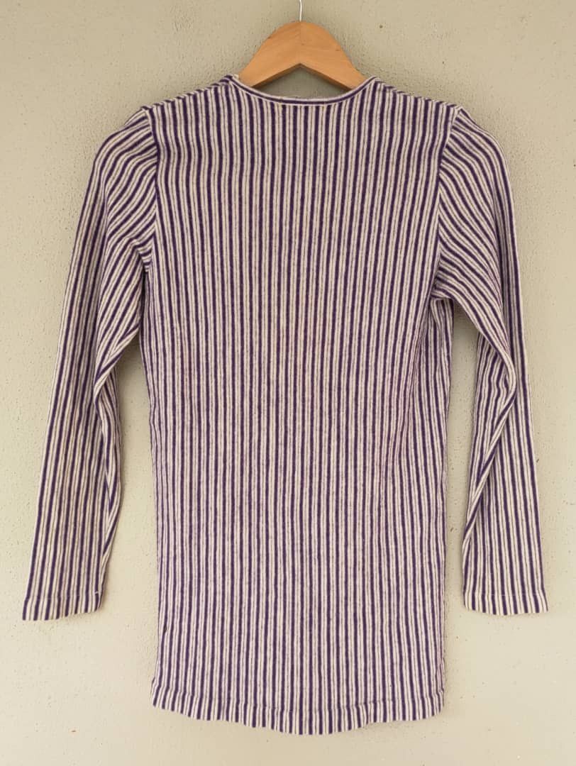 Yohji Yamamoto Y's Stripes Wool T Size XXS / US 00 / IT 34 - 2 Thumbnail