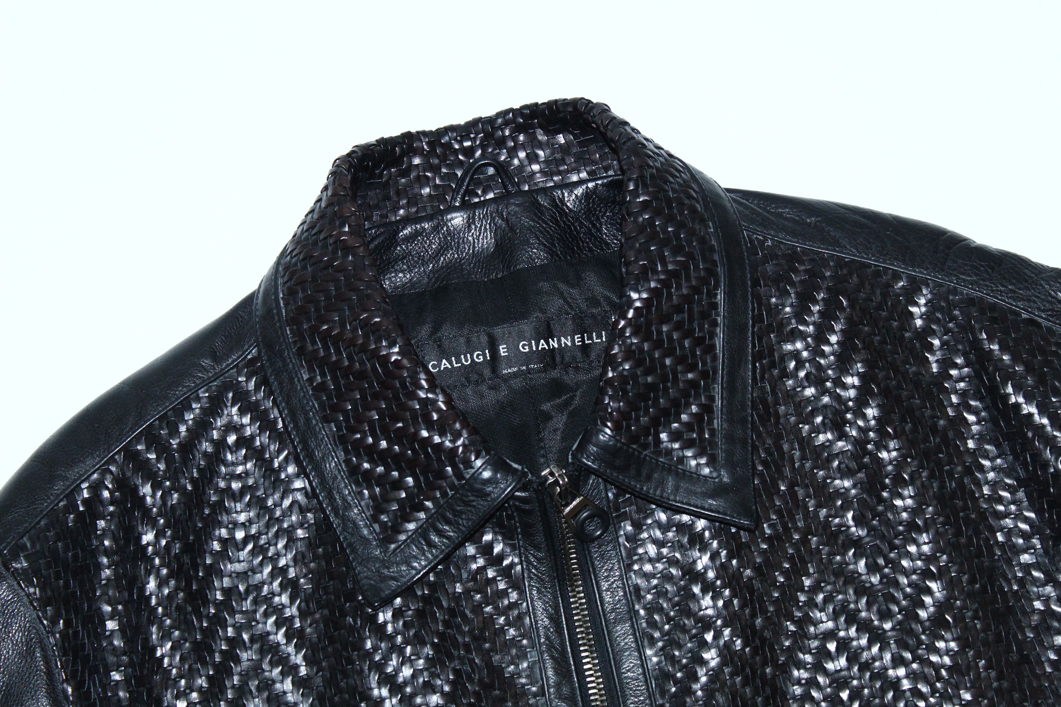 Calugi e Gianelli 💥 RARE 💥 Calugi E Gianelli Biker Wicker Leather Jacket Size US L / EU 52-54 / 3 - 5 Thumbnail