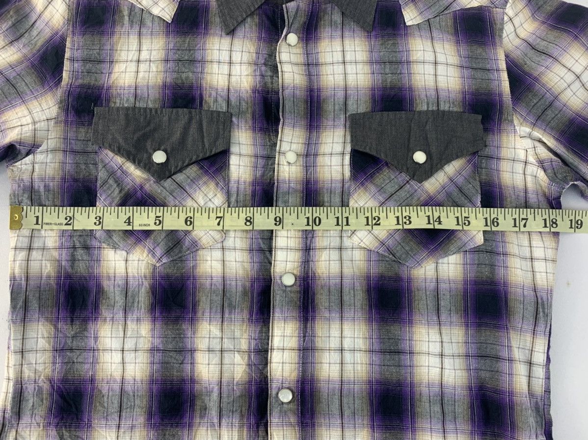 Japanese Brand Hype Modern Lovers Shadow Plaid Checked Shirt Classic Size M / US 6-8 / IT 42-44 - 6 Thumbnail