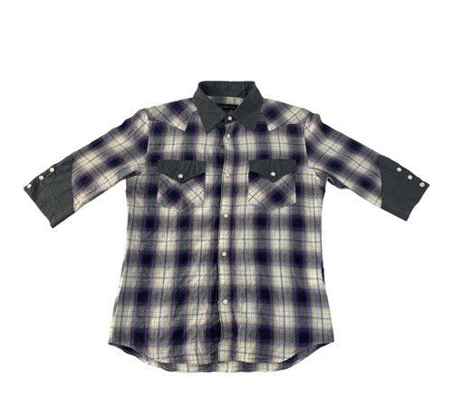 Japanese Brand Hype Modern Lovers Shadow Plaid Checked Shirt Classic Size M / US 6-8 / IT 42-44 - 1 Thumbnail