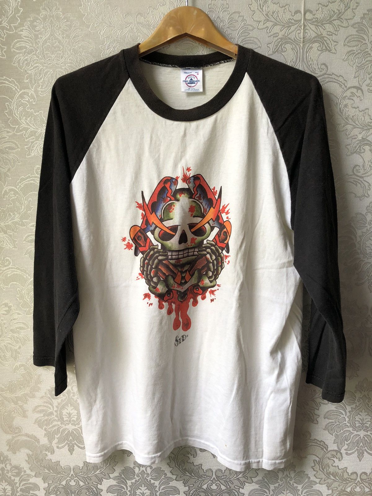 Band Tees × Vintage Vintage 3 Quarter SID Size US L / EU 52-54 / 3 - 1 Thumbnail