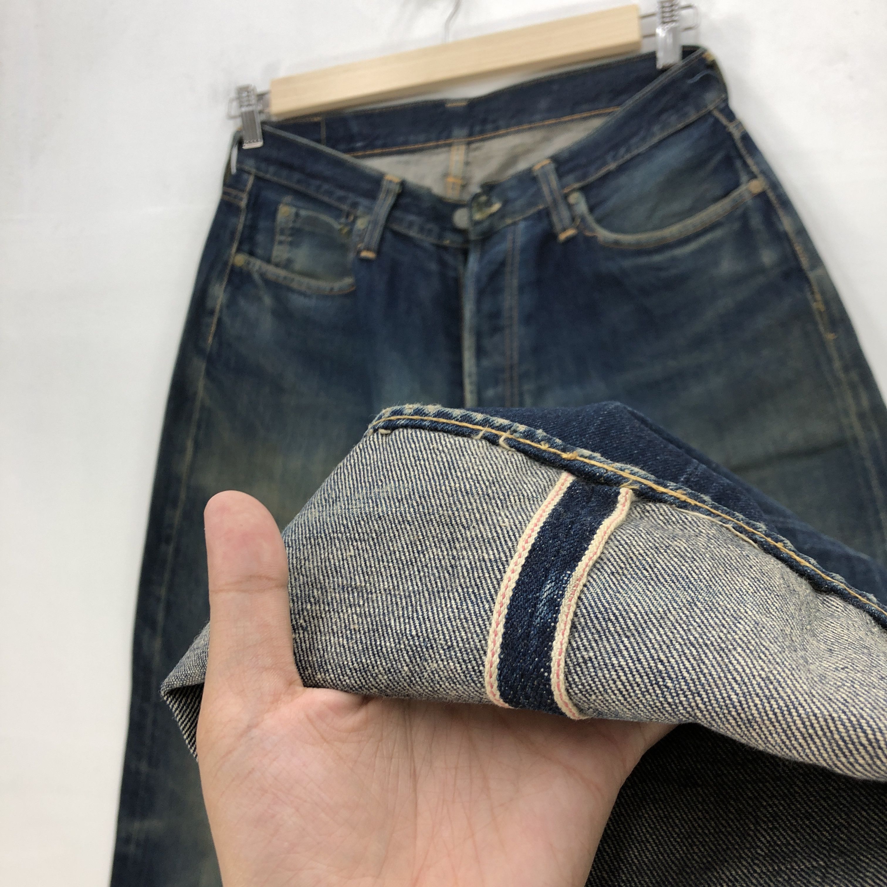 Full Count & Co. Vintage Full Count Selvedge Jeans Japanese Redline Denim Size US 30 / EU 46 - 9 Thumbnail