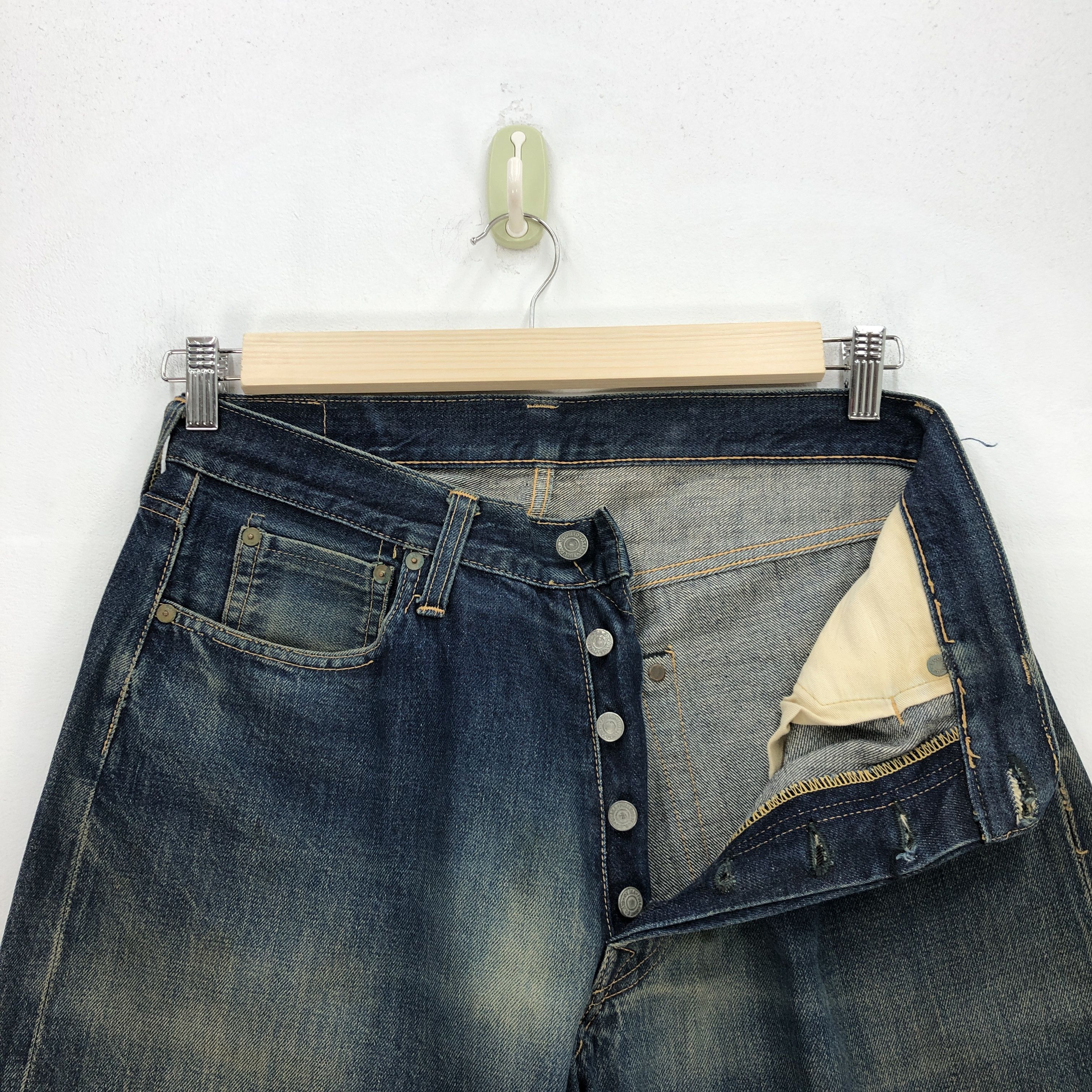 Full Count & Co. Vintage Full Count Selvedge Jeans Japanese Redline Denim Size US 30 / EU 46 - 7 Thumbnail