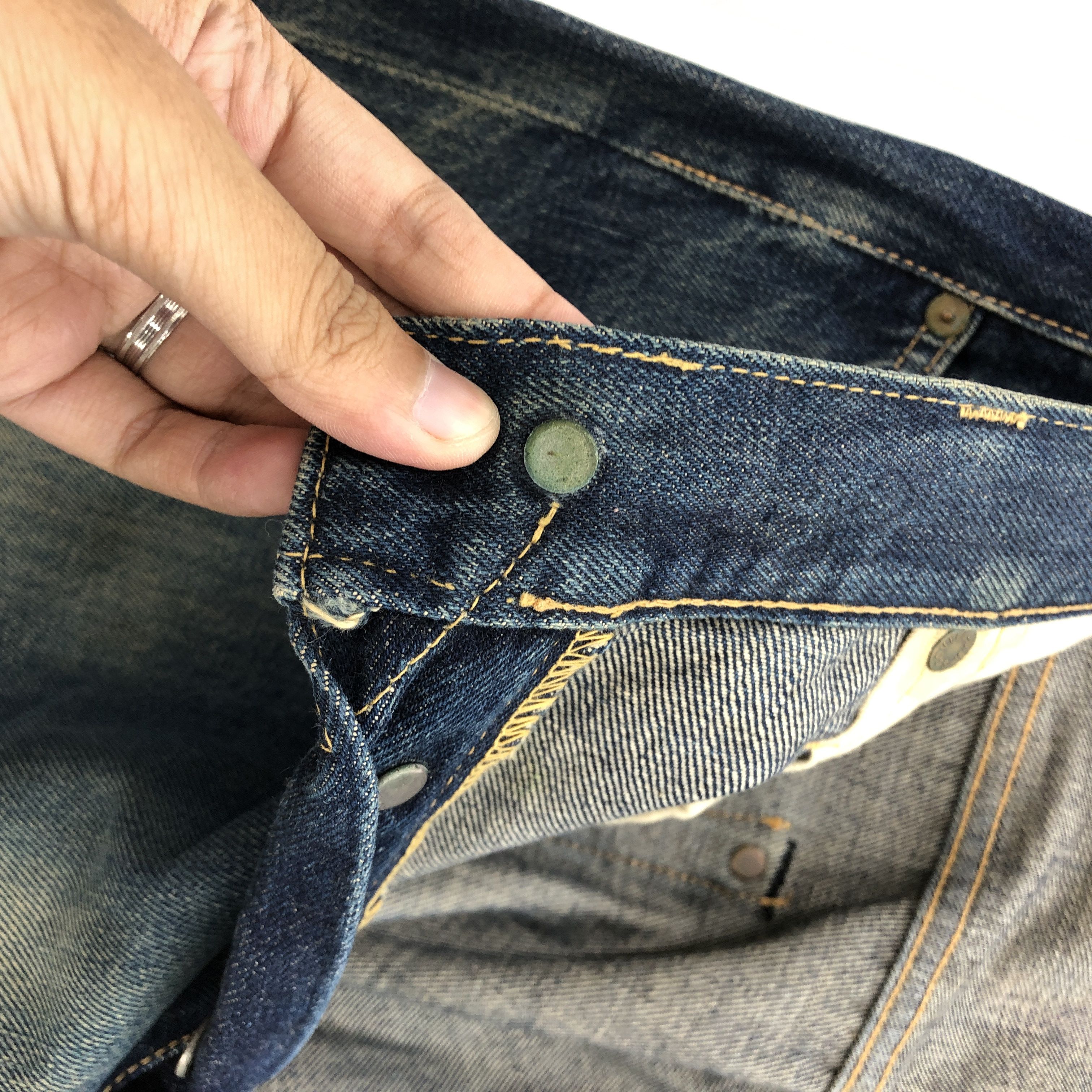 Full Count & Co. Vintage Full Count Selvedge Jeans Japanese Redline Denim Size US 30 / EU 46 - 8 Thumbnail