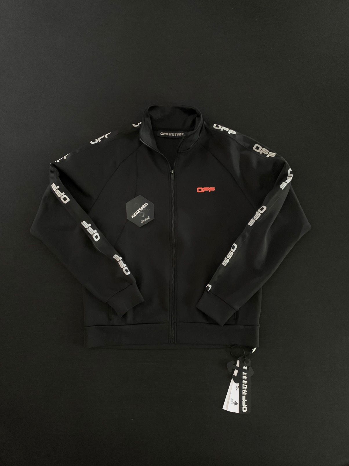 Pre-owned Off-white Active Track Jacket In Black
