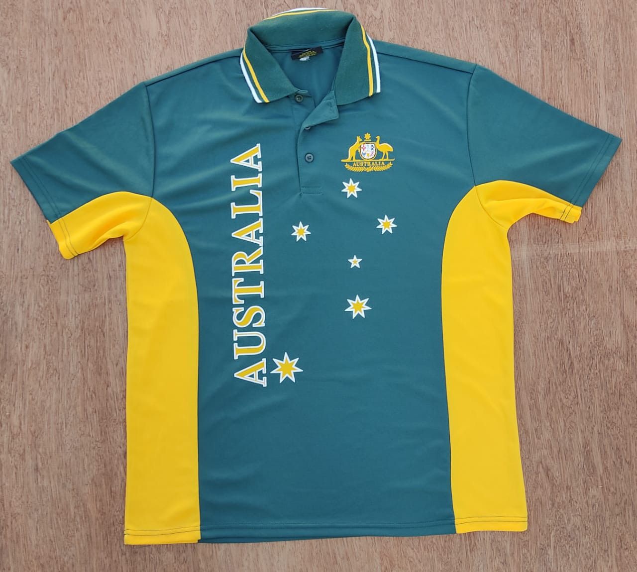 Image of Vintage Polos B20 Australian Rugby in Australian Flag, Men's (Size 2XL)