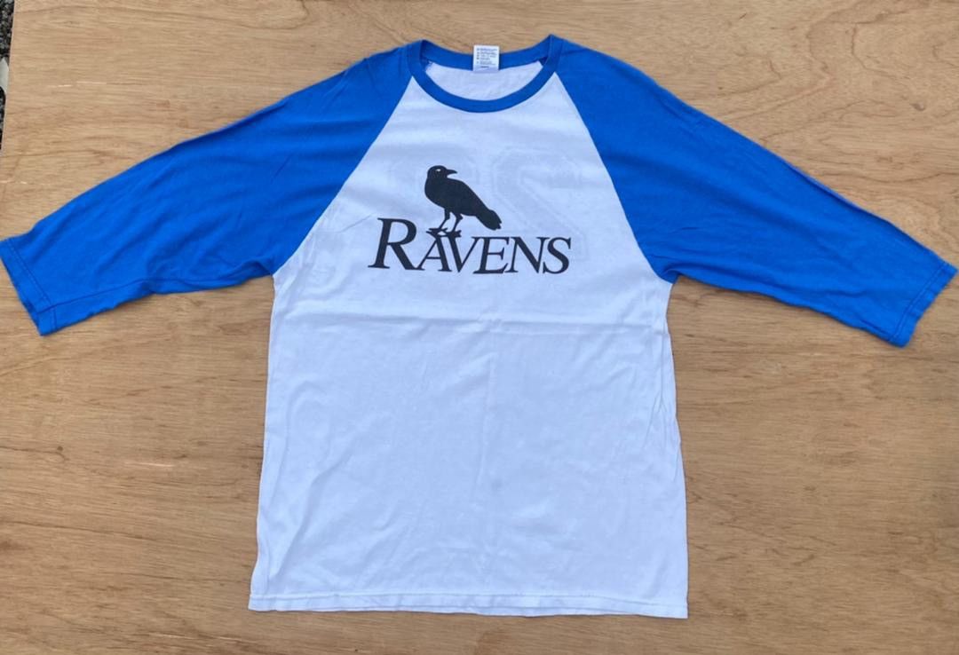 image of Anvil x Made In USA Vintage Tee D - 18 Raven in White/Blue, Men's (Size Medium)