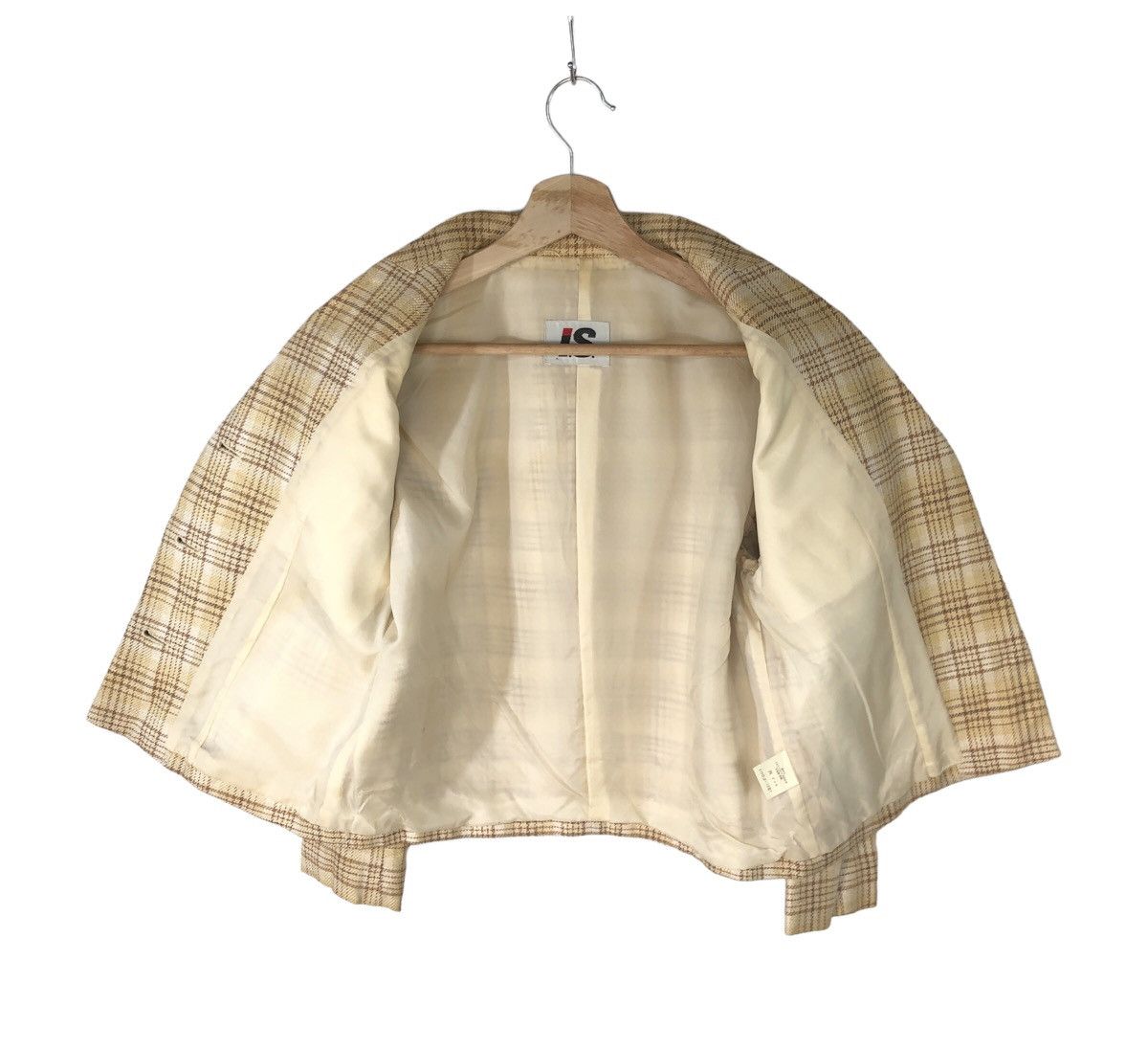 Issey Miyake Vintage Issey Miyake x Tsumori Chisato Hemp Checkered Blazer Size S / US 4 / IT 40 - 4 Thumbnail