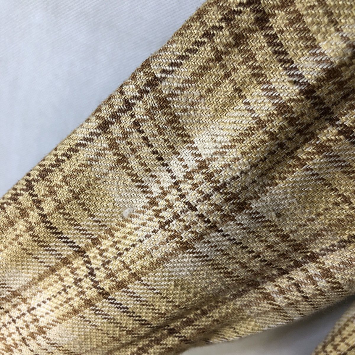 Issey Miyake Vintage Issey Miyake x Tsumori Chisato Hemp Checkered Blazer Size S / US 4 / IT 40 - 10 Thumbnail