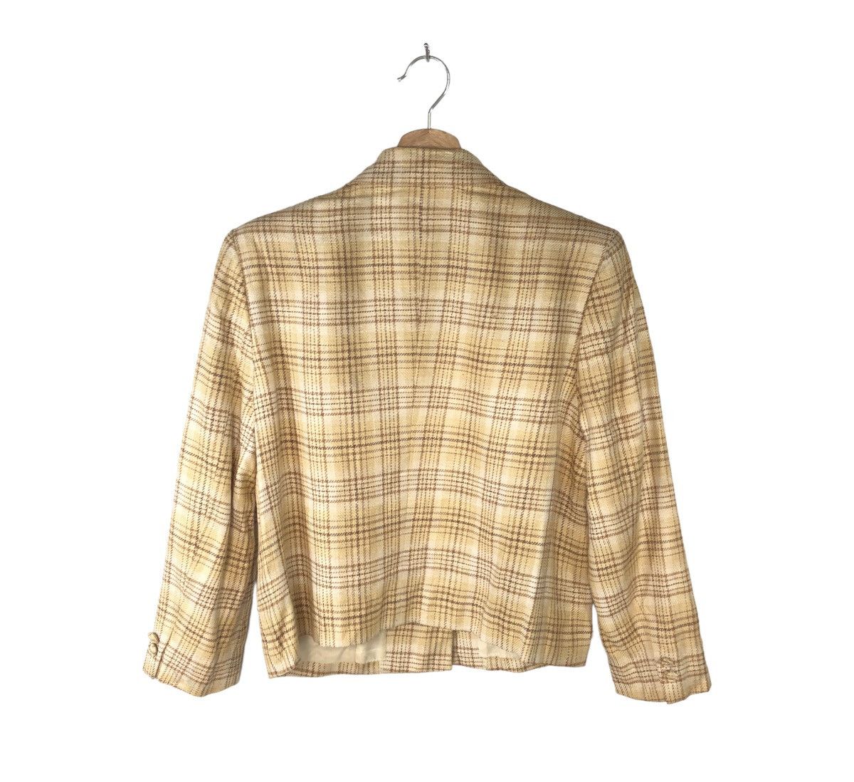 Issey Miyake Vintage Issey Miyake x Tsumori Chisato Hemp Checkered Blazer Size S / US 4 / IT 40 - 3 Thumbnail
