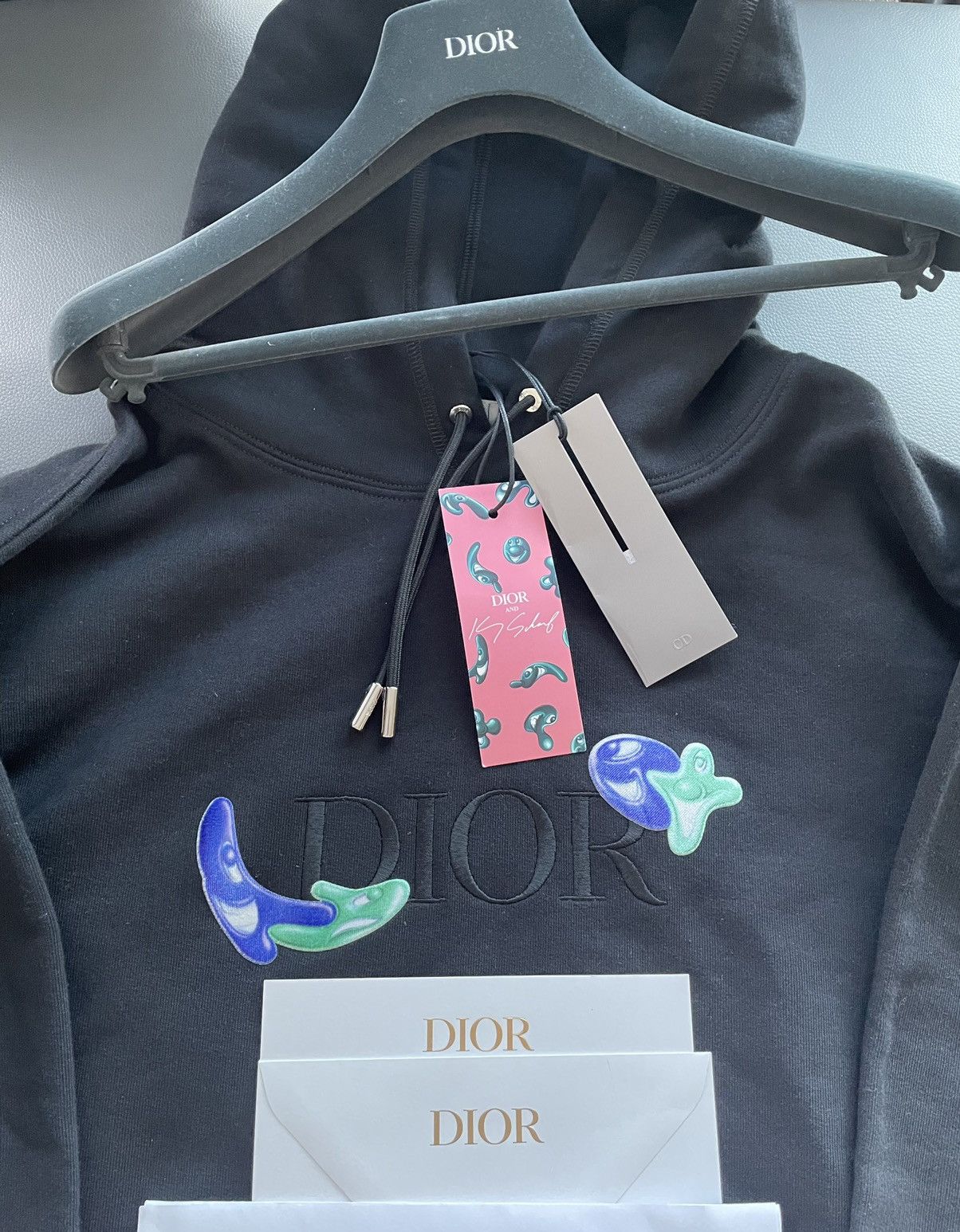 Dior $2,500 Sold Out Dior x Kenny Scharf Super Runway Logo Hoodie Size US XL / EU 56 / 4 - 14 Thumbnail