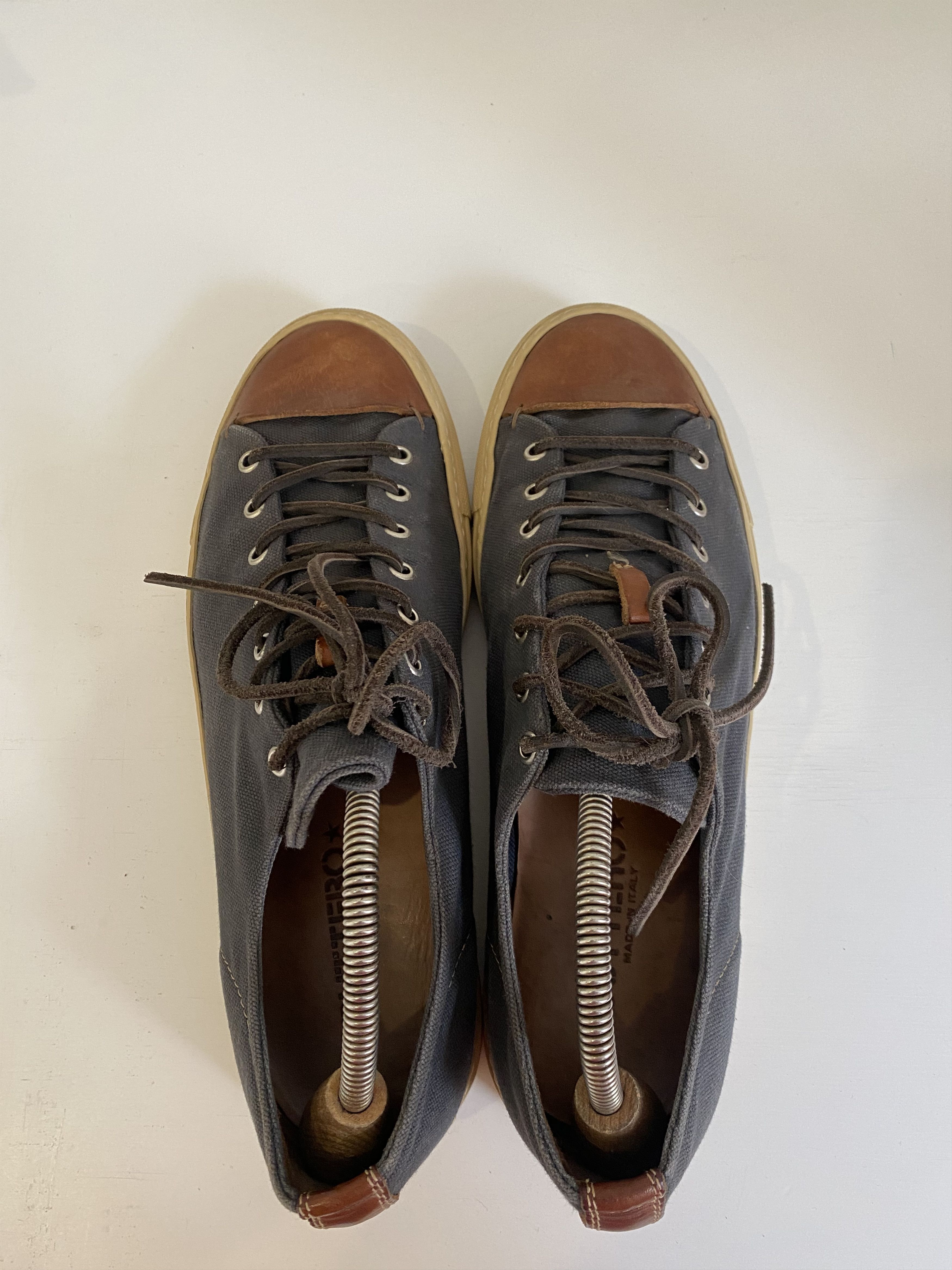 Buttero Buterro Low top Sneaker Leather Cotton Size 43-44 Size US 10.5 / EU 43-44 - 4 Thumbnail