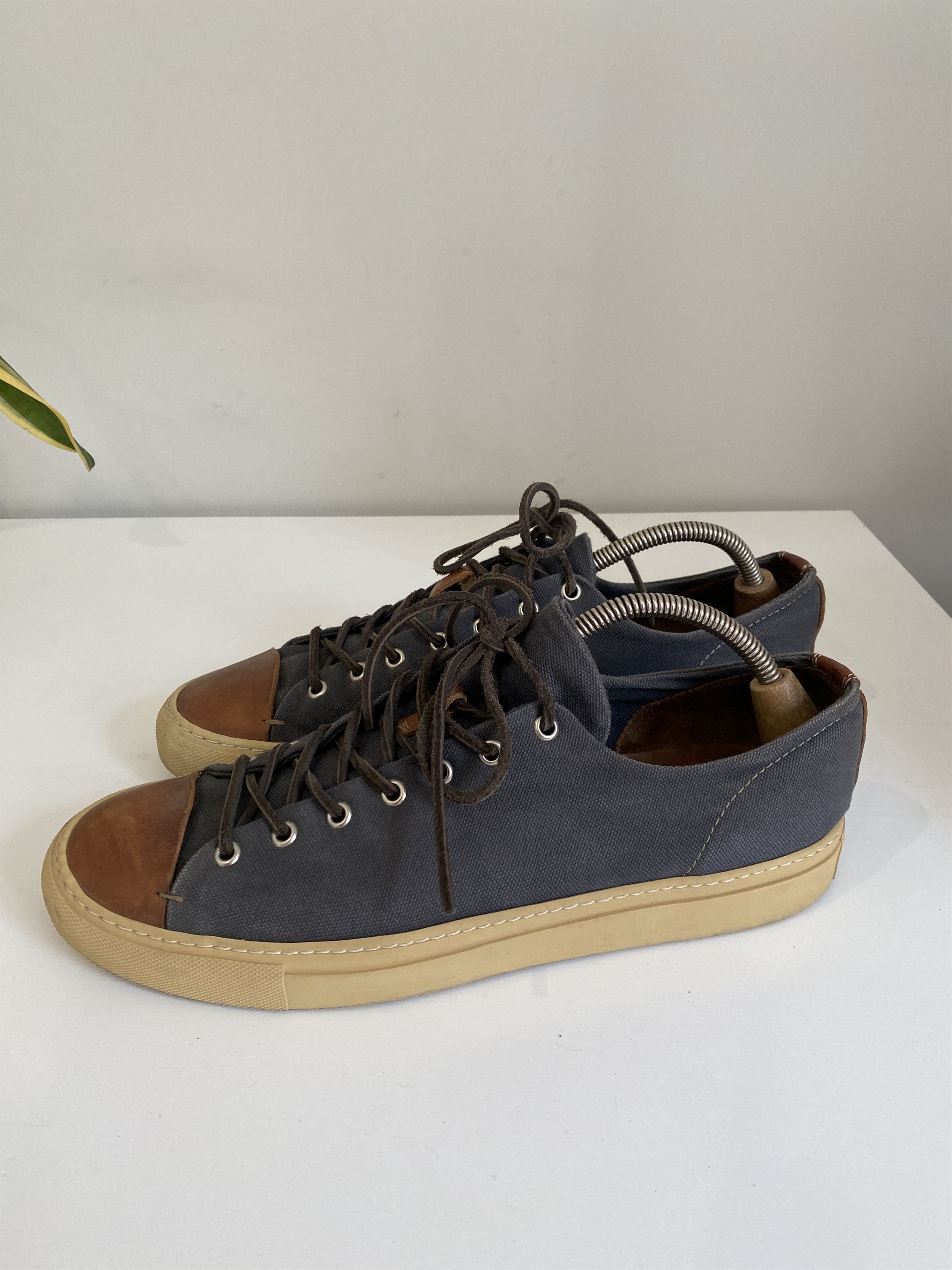 Buttero Buterro Low top Sneaker Leather Cotton Size 43-44 Size US 10.5 / EU 43-44 - 2 Thumbnail