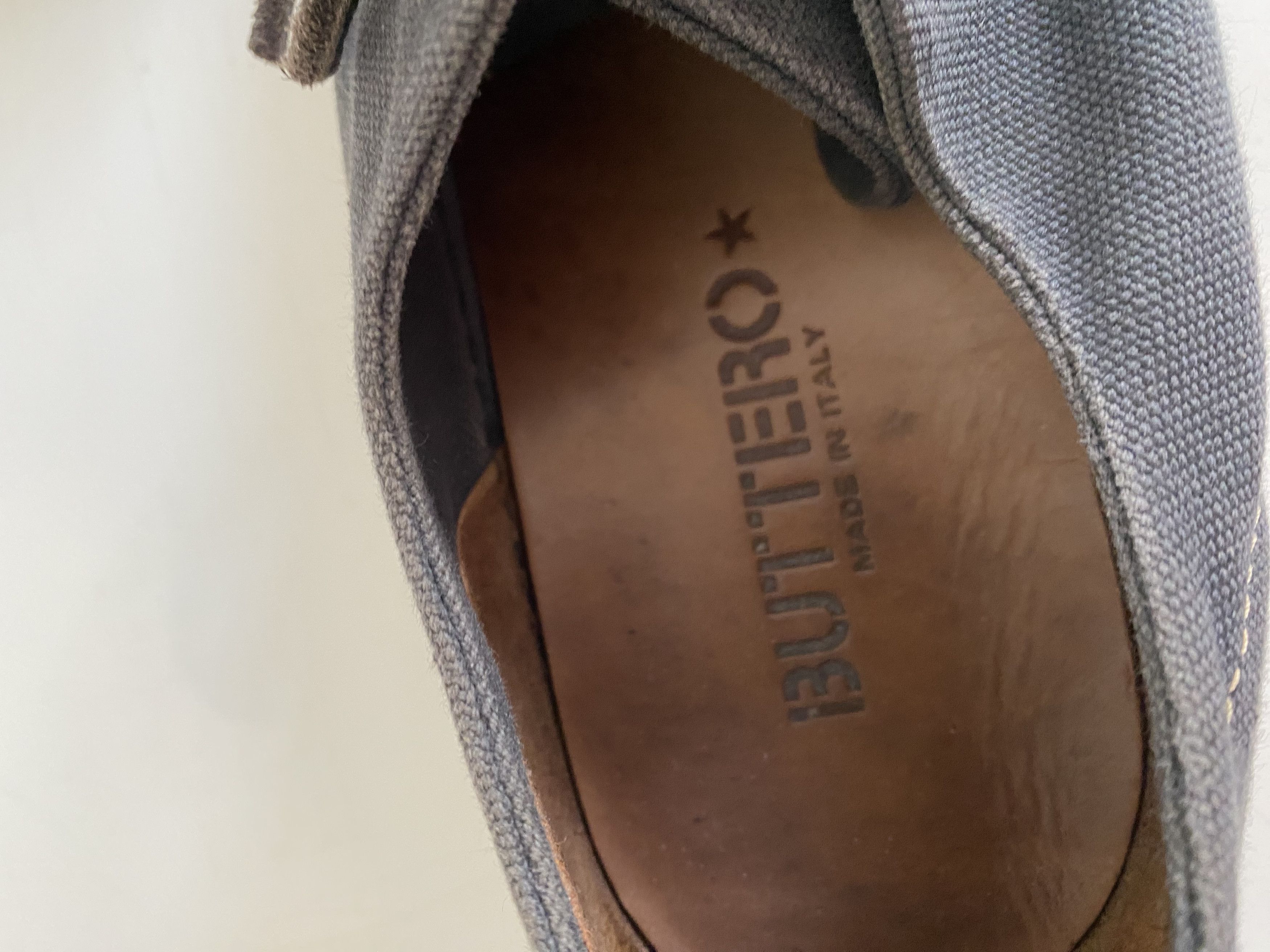 Buttero Buterro Low top Sneaker Leather Cotton Size 43-44 Size US 10.5 / EU 43-44 - 5 Thumbnail