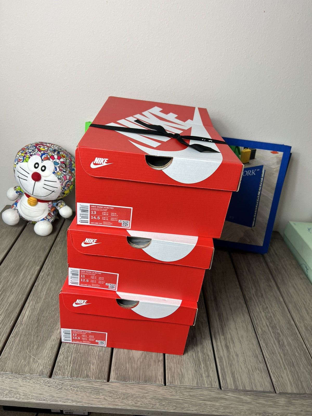 Nike Nike Dunk High Black White Size US 10.5 / EU 43-44 - 4 Thumbnail