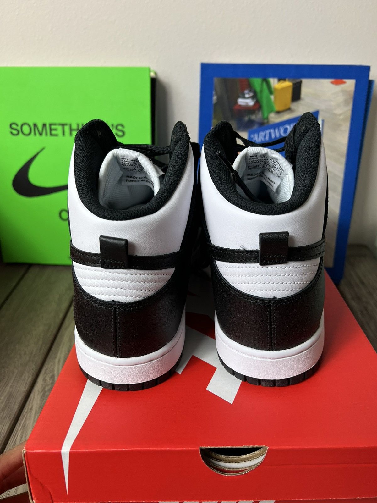Nike Nike Dunk High Black White Size US 10.5 / EU 43-44 - 3 Thumbnail