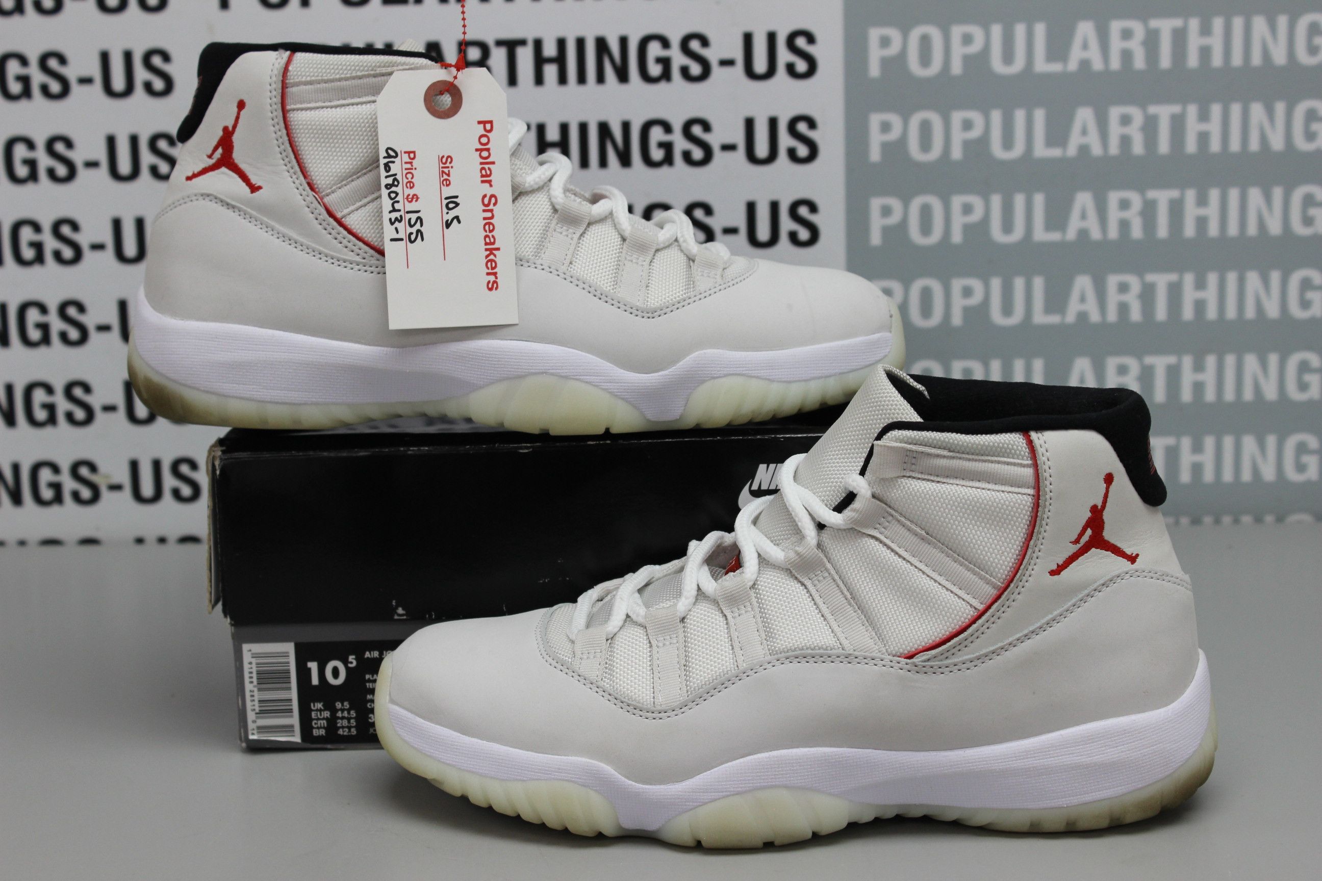 Air jordan 11 hot sale retro gs platinum tint