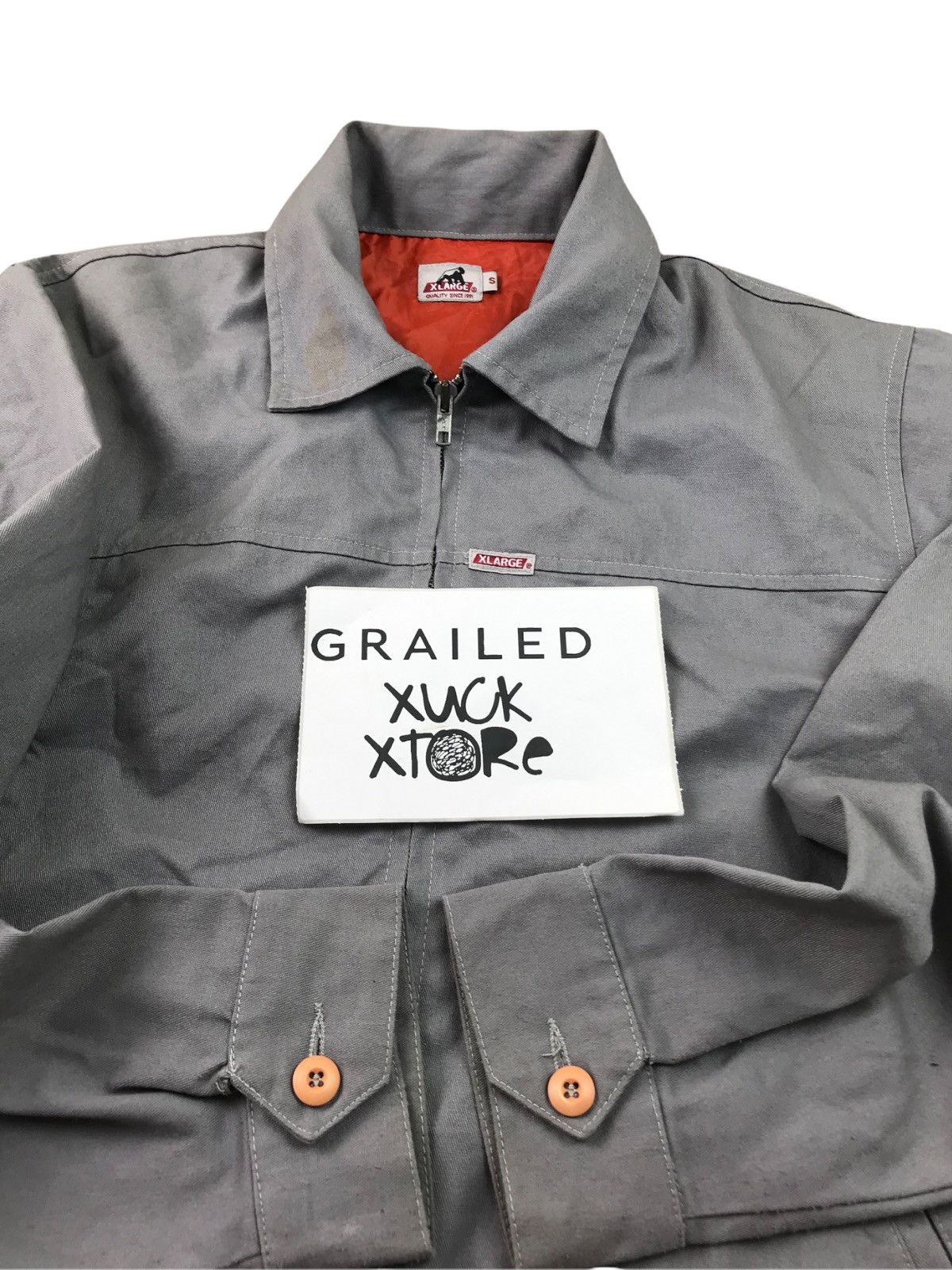 Vintage VINTAGE 90s XLARGE ZIPPER WORKWEAR JACKET Size US M / EU 48-50 / 2 - 19 Thumbnail