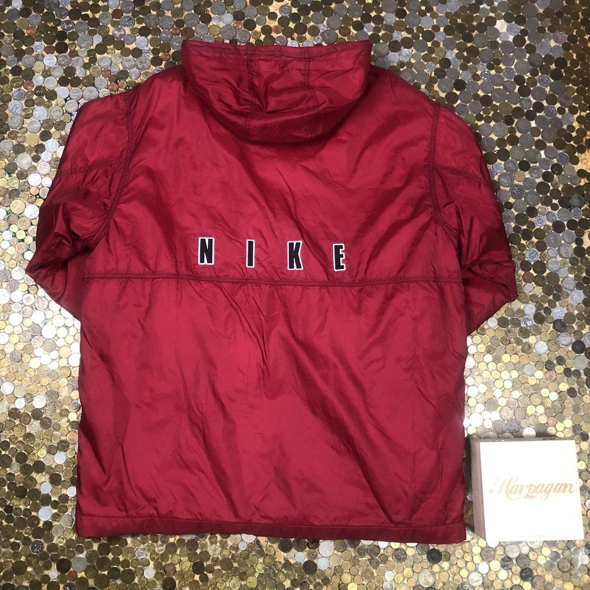 Nike Nike vintage 90s Jacket spellout Size US XL / EU 56 / 4 - 1 Thumbnail