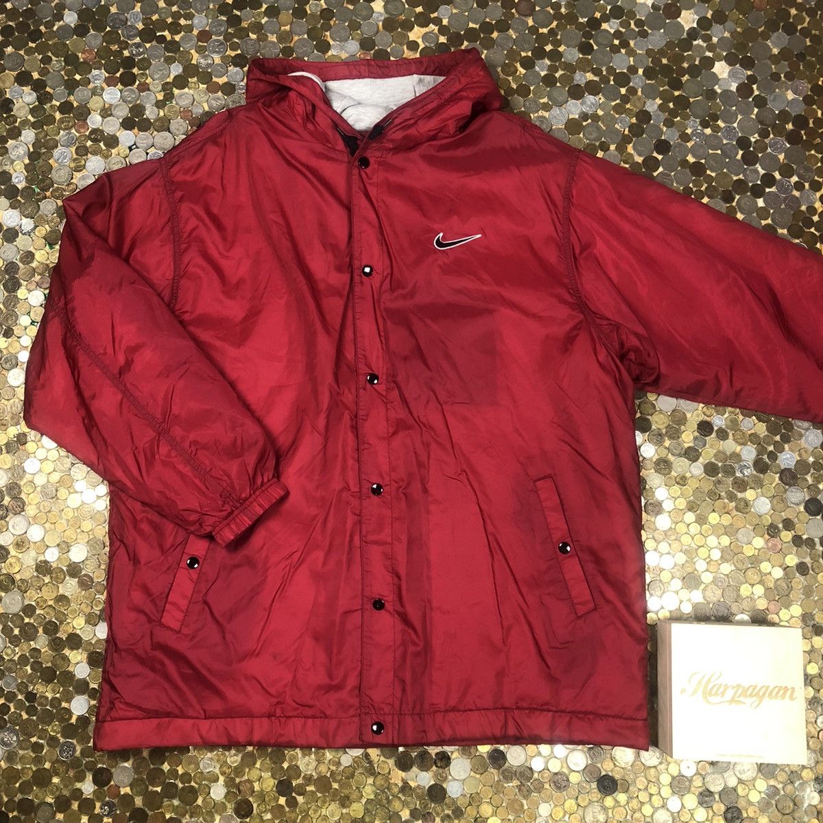 Nike Nike vintage 90s Jacket spellout Size US XL / EU 56 / 4 - 2 Thumbnail
