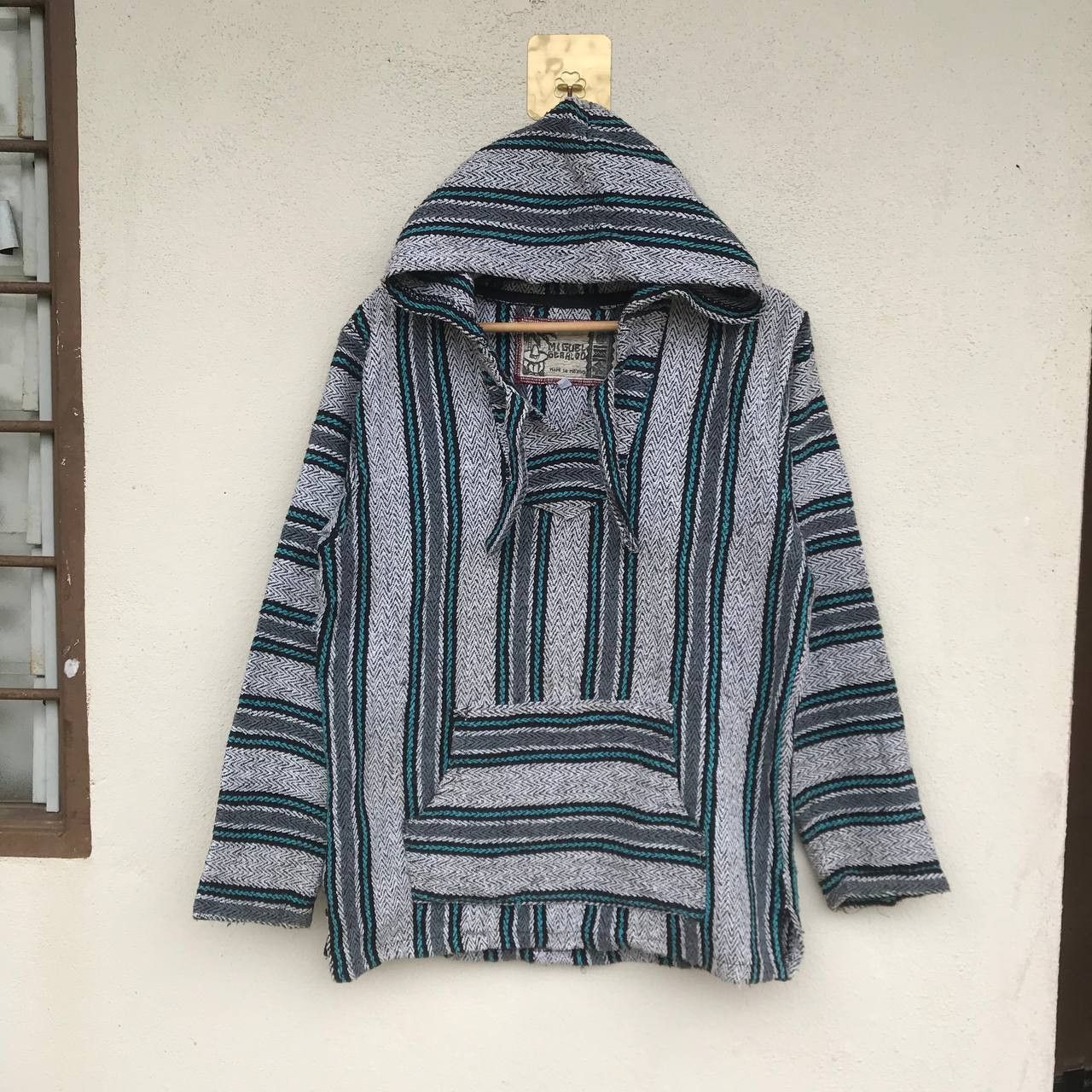 Designer Vintage Miguel Geraldo art knitting streetwear hoodie Size US L / EU 52-54 / 3 - 1 Thumbnail