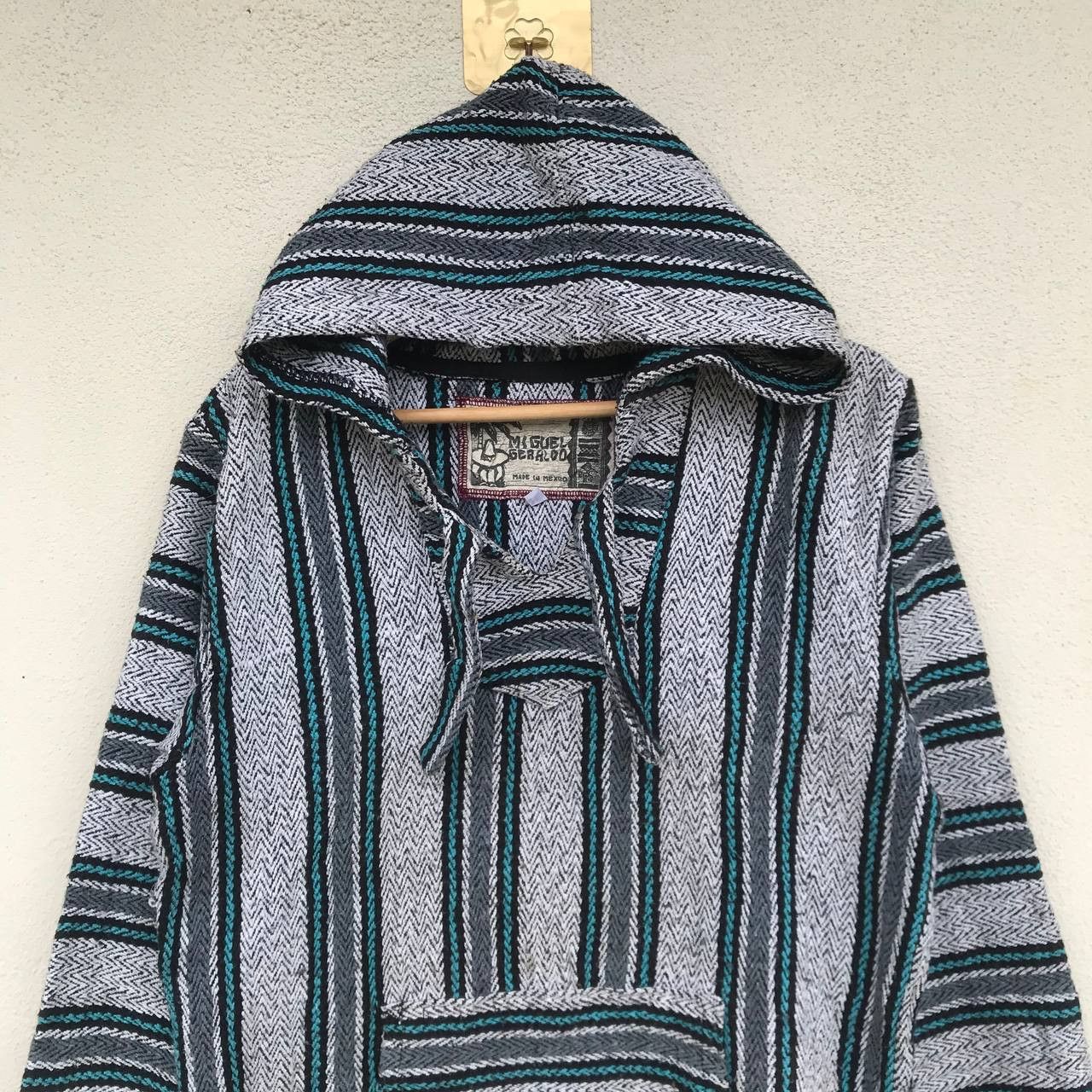 Designer Vintage Miguel Geraldo art knitting streetwear hoodie Size US L / EU 52-54 / 3 - 3 Thumbnail