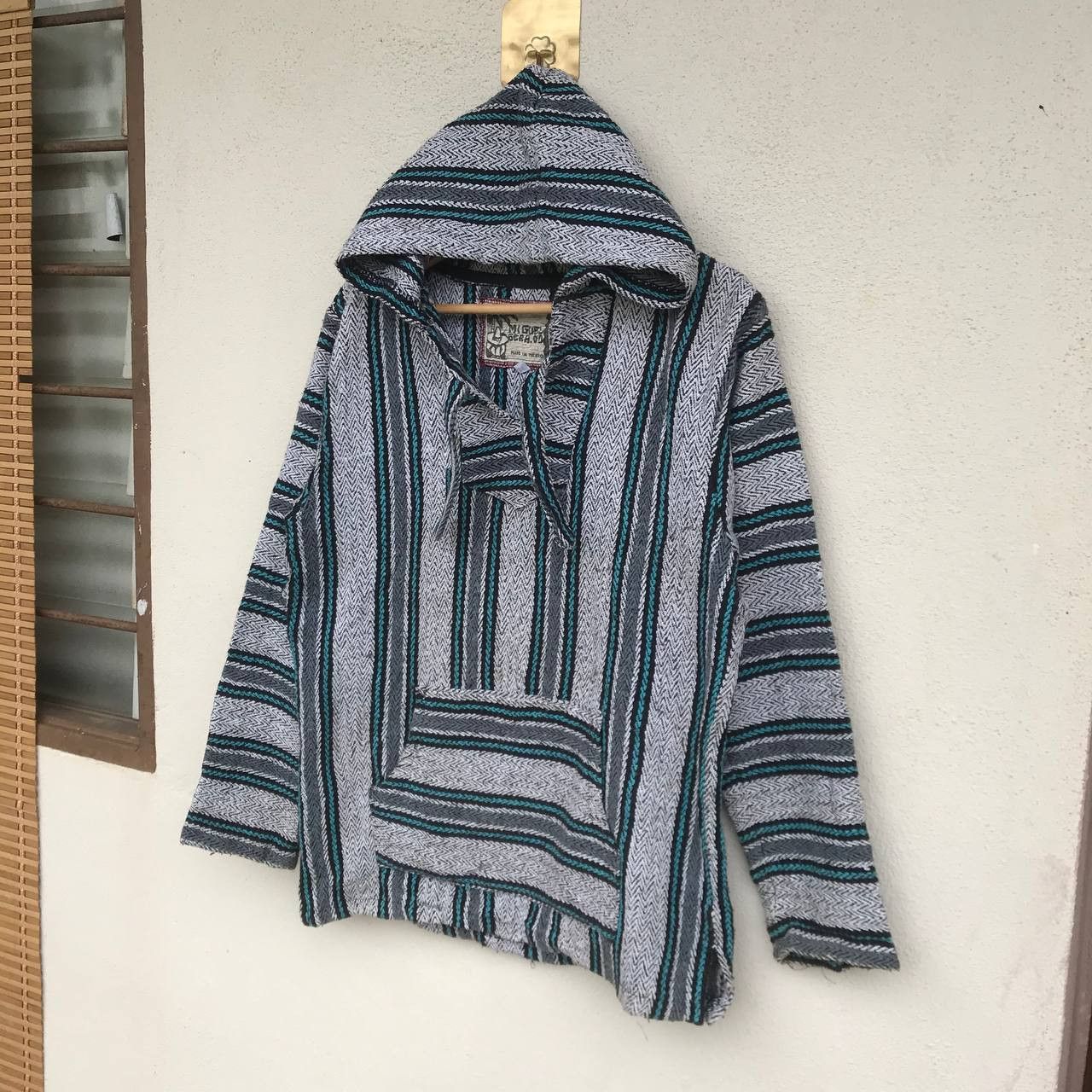 Designer Vintage Miguel Geraldo art knitting streetwear hoodie Size US L / EU 52-54 / 3 - 2 Thumbnail