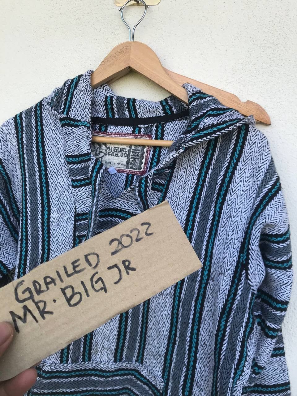 Designer Vintage Miguel Geraldo art knitting streetwear hoodie Size US L / EU 52-54 / 3 - 8 Thumbnail
