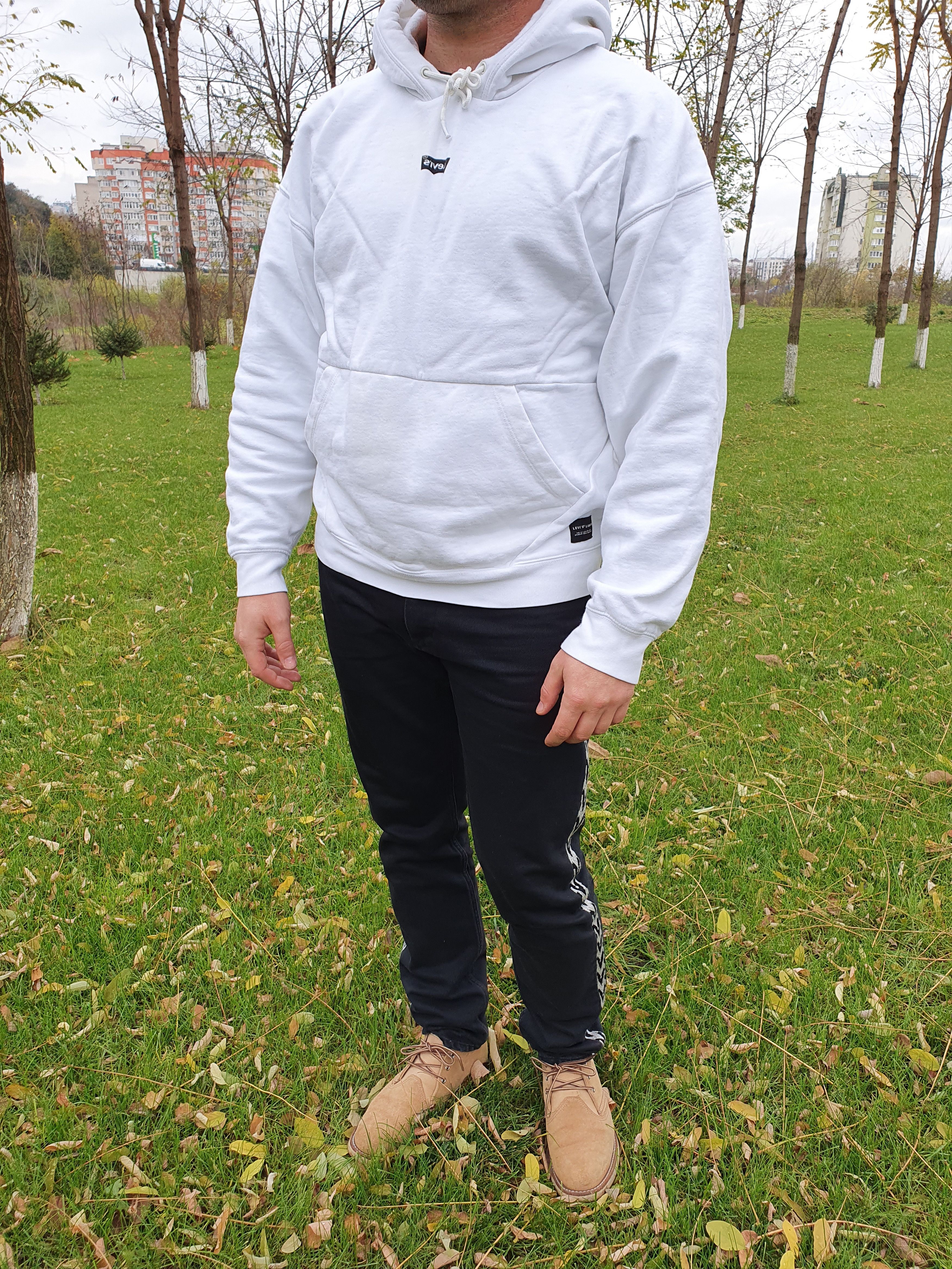 Levi's × Levi's Vintage Clothing Rare Box Logo Levi's Vintage White Hoodie Size US M / EU 48-50 / 2 - 7 Thumbnail