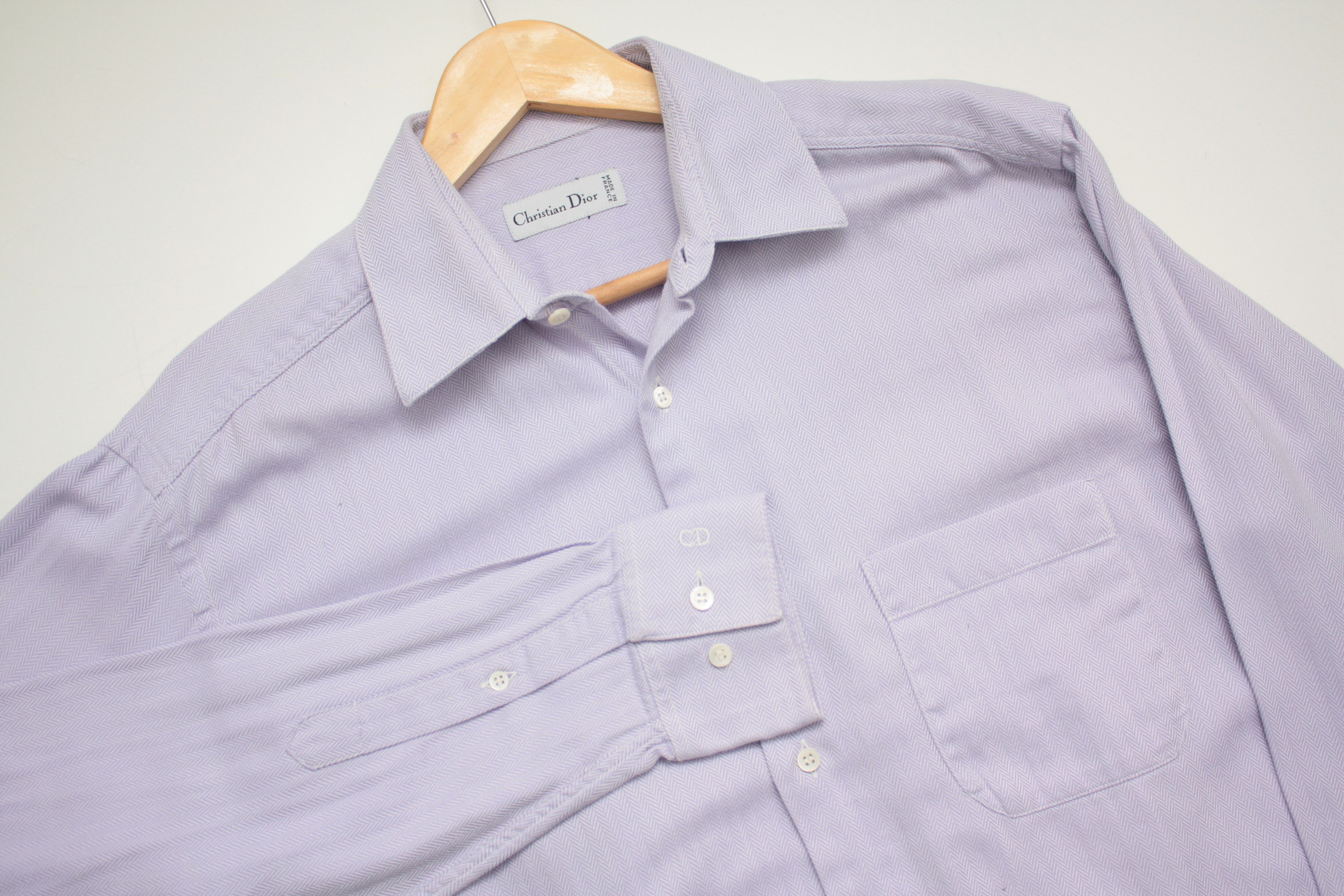 Vintage Christian Dior Light Purple Shirt Made In France Vintage | Grailed