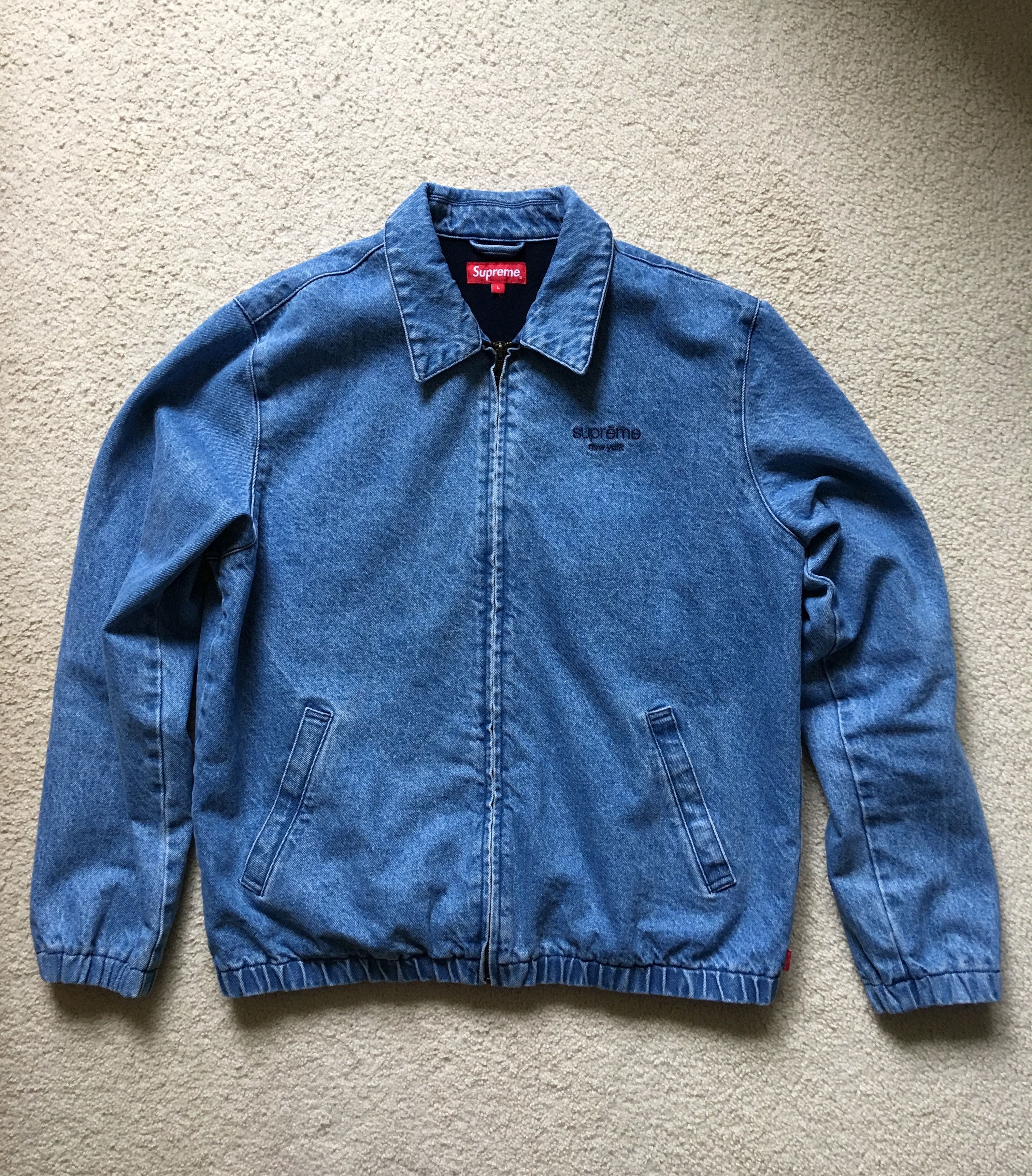 Supreme Denim Harrington Jacket Small
