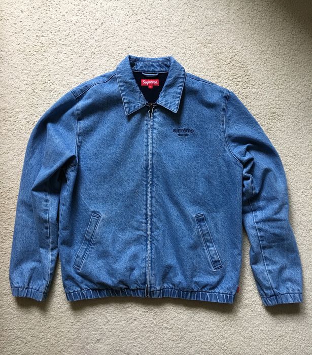 Supreme denim harrington sales jacket