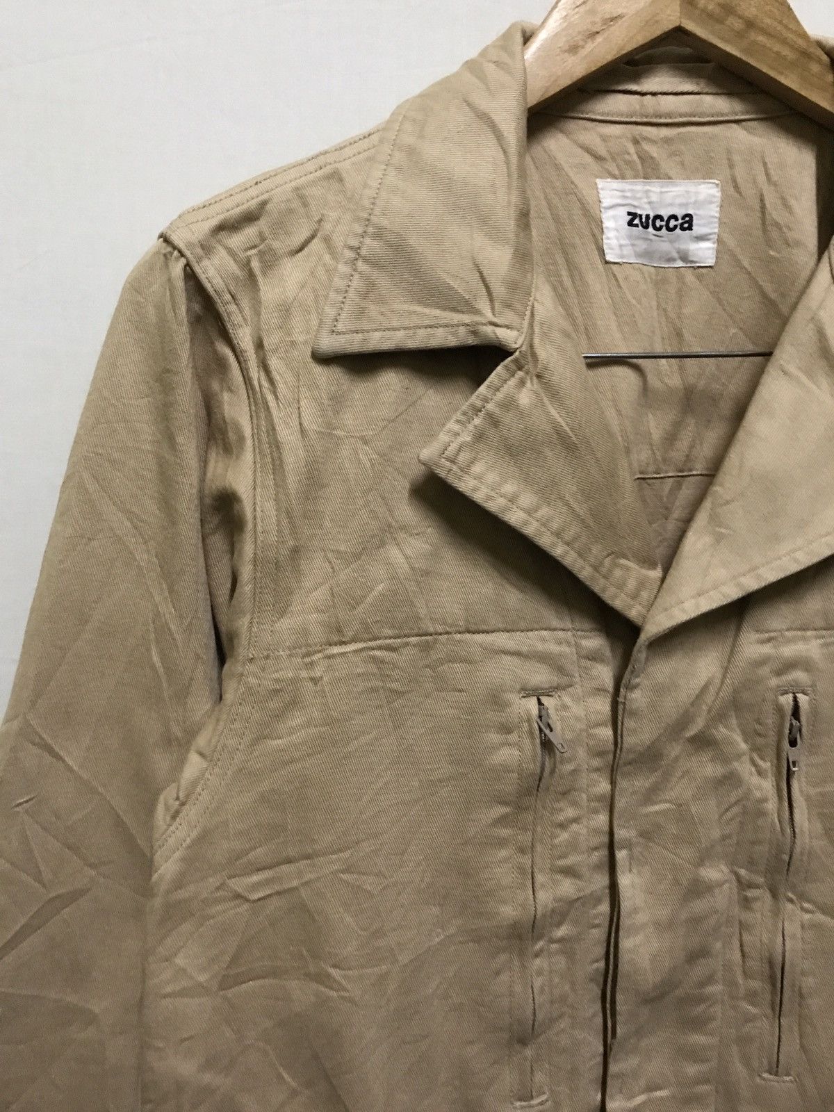 CABANE de ZUCCa × Issey Miyake Zucca Jacket Army Japan Size US M / EU 48-50 / 2 - 2 Thumbnail