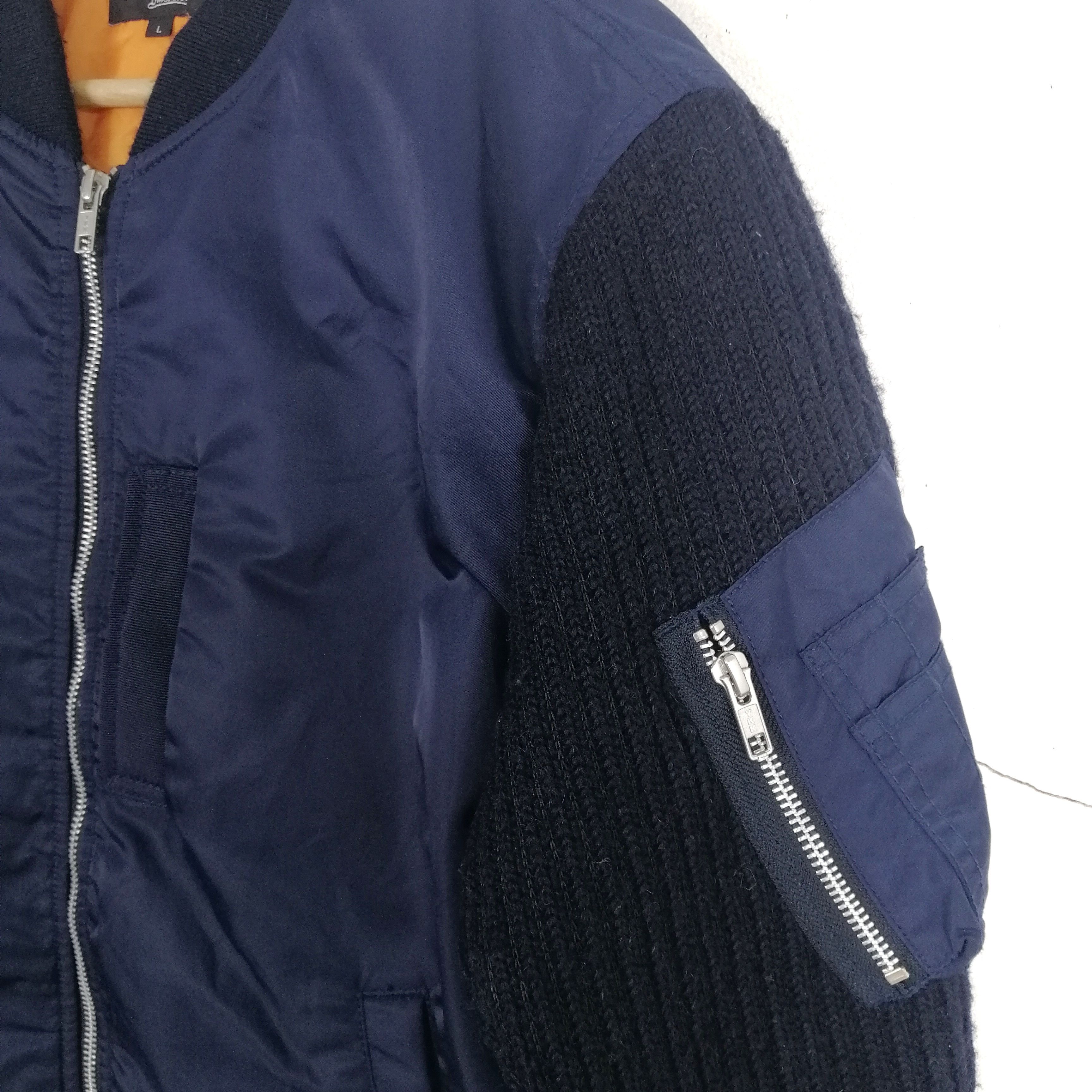 Beams Plus 🔥Beams MA-1 Bombers Jacket knitted arms Size US L / EU 52-54 / 3 - 4 Thumbnail