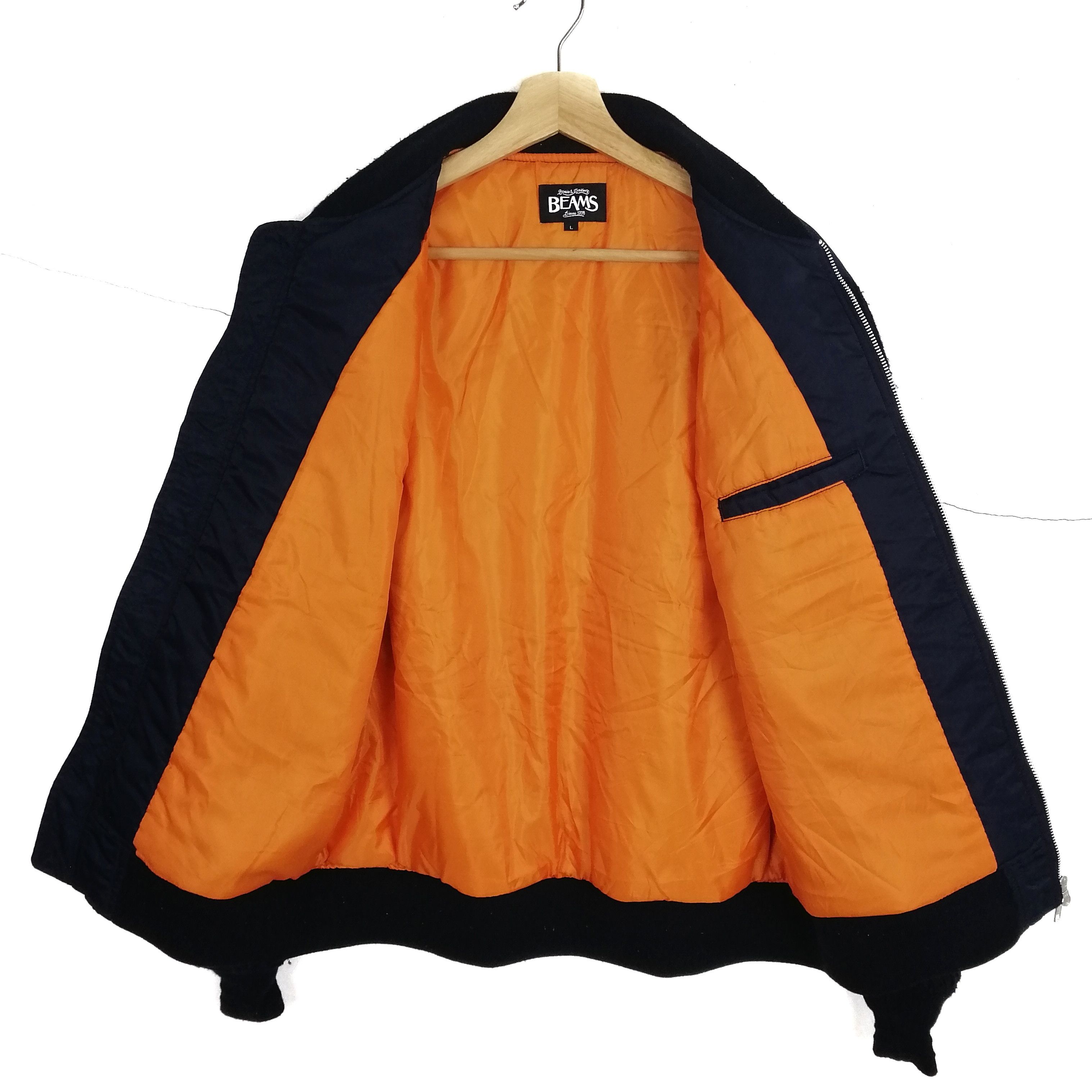 Beams Plus 🔥Beams MA-1 Bombers Jacket knitted arms Size US L / EU 52-54 / 3 - 3 Thumbnail