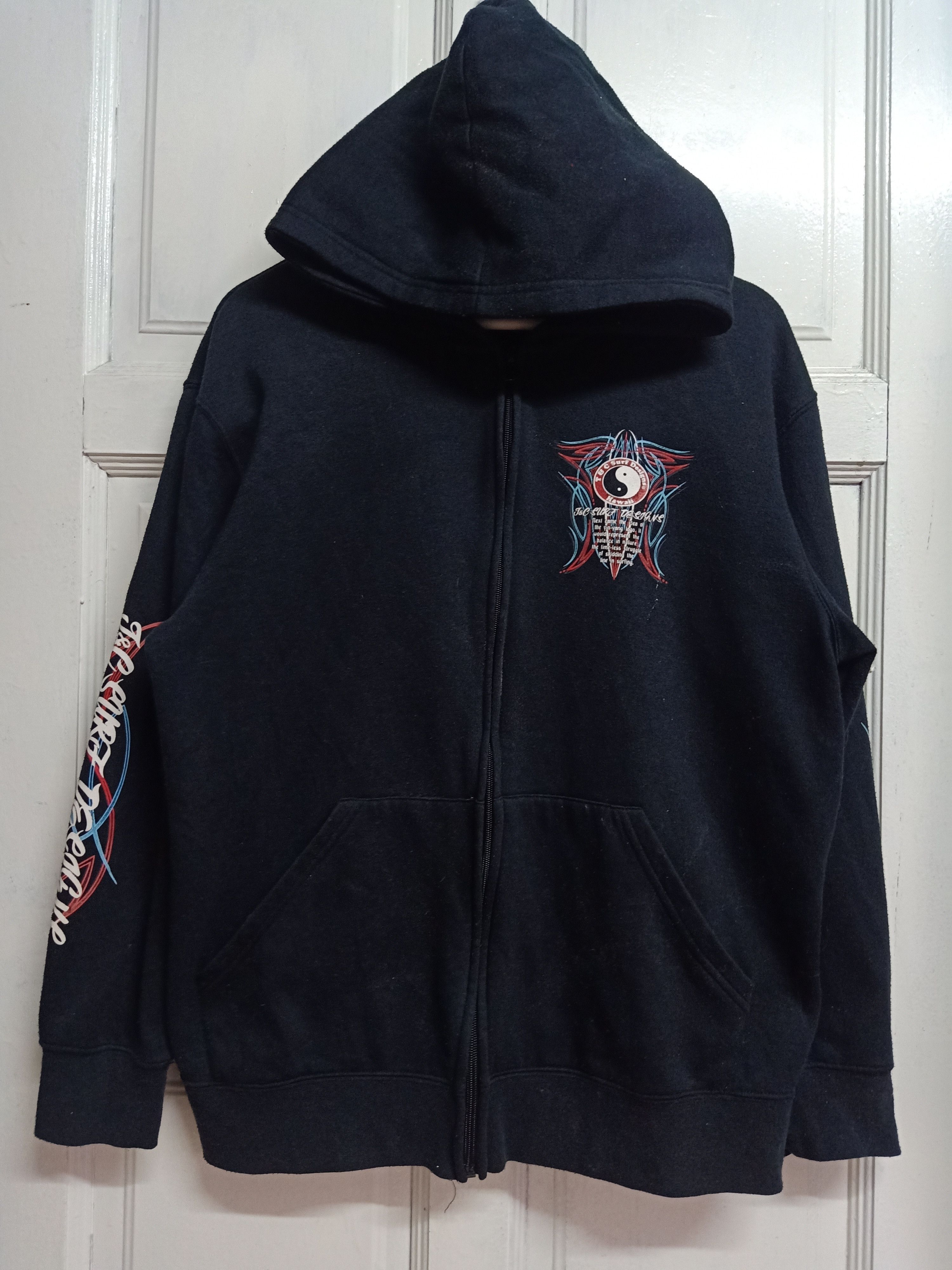 Vintage Surf Style Zipper Hoodie Size US L / EU 52-54 / 3 - 1 Thumbnail