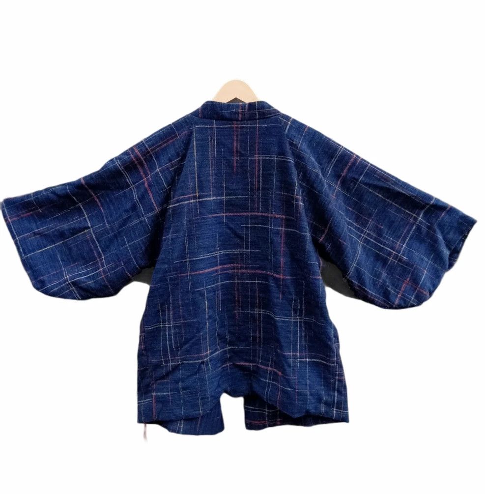 Indigo × Vintage Japanese Indigo Geometry Wool Kimono Size US M / EU 48-50 / 2 - 1 Thumbnail